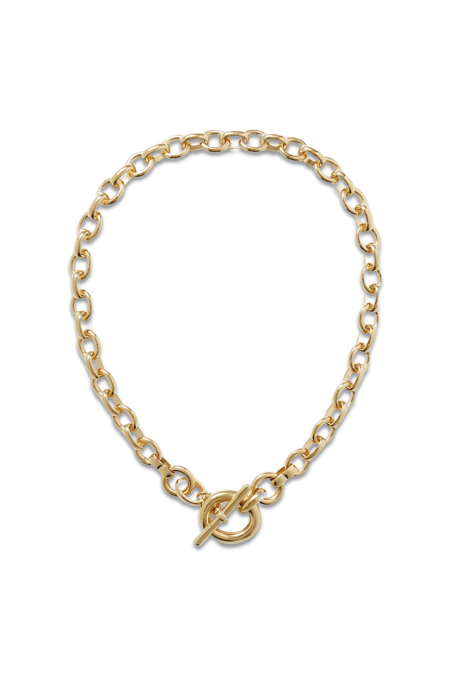 Portrait Recycled Gold-plated Necklace
