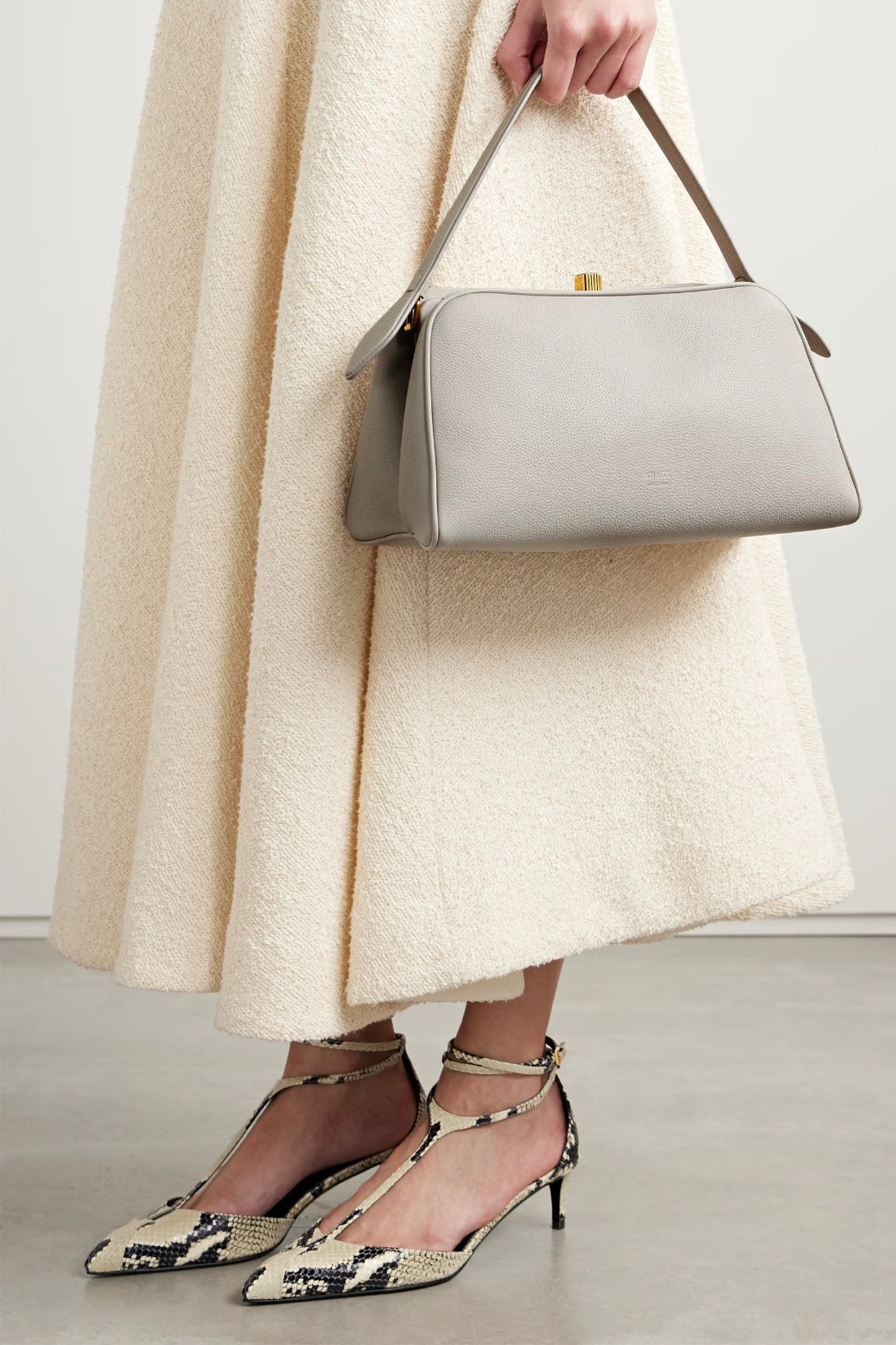 Cate Textured-Leather Tote