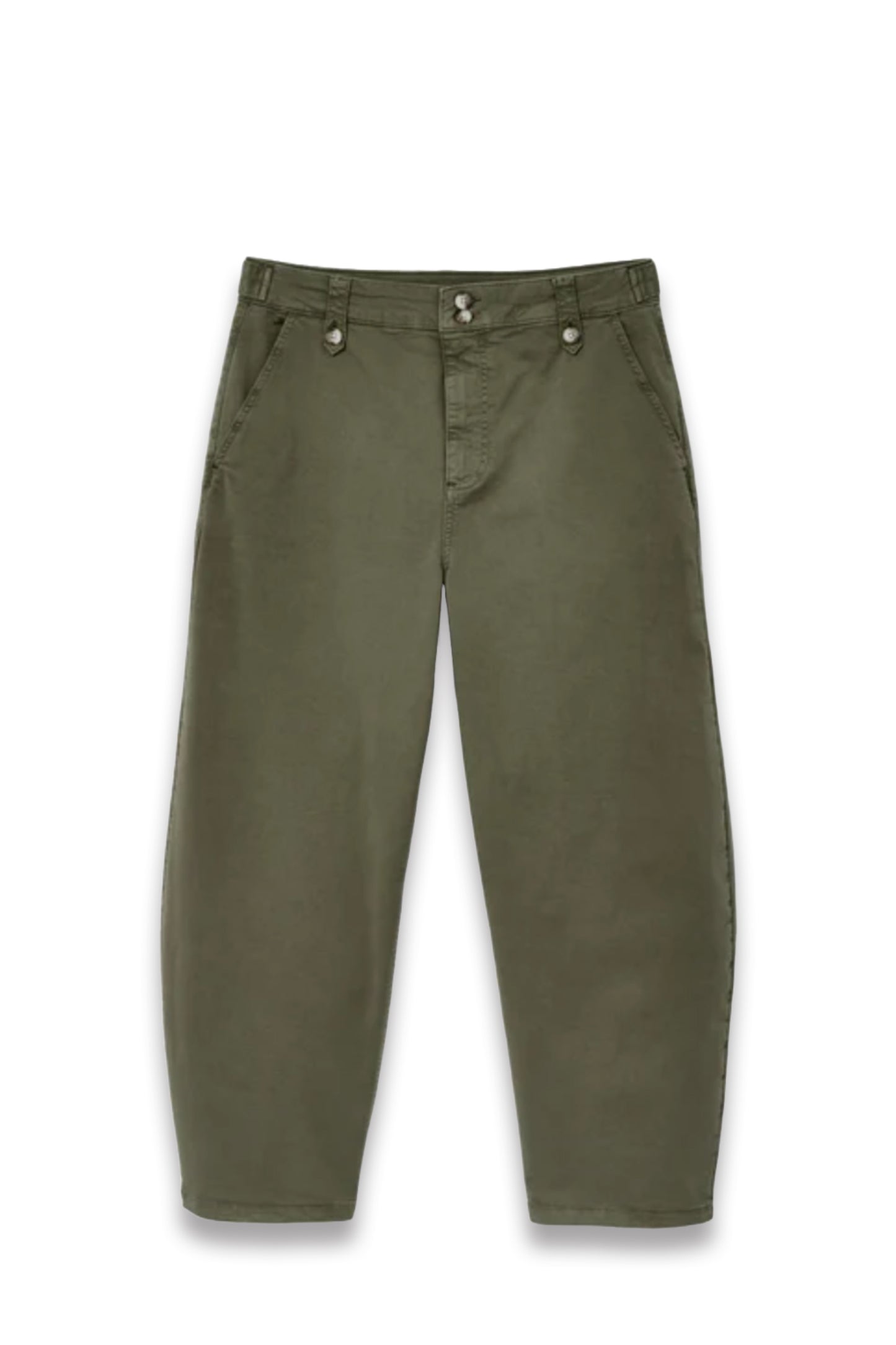 Khaki Barrel Chino Trouser