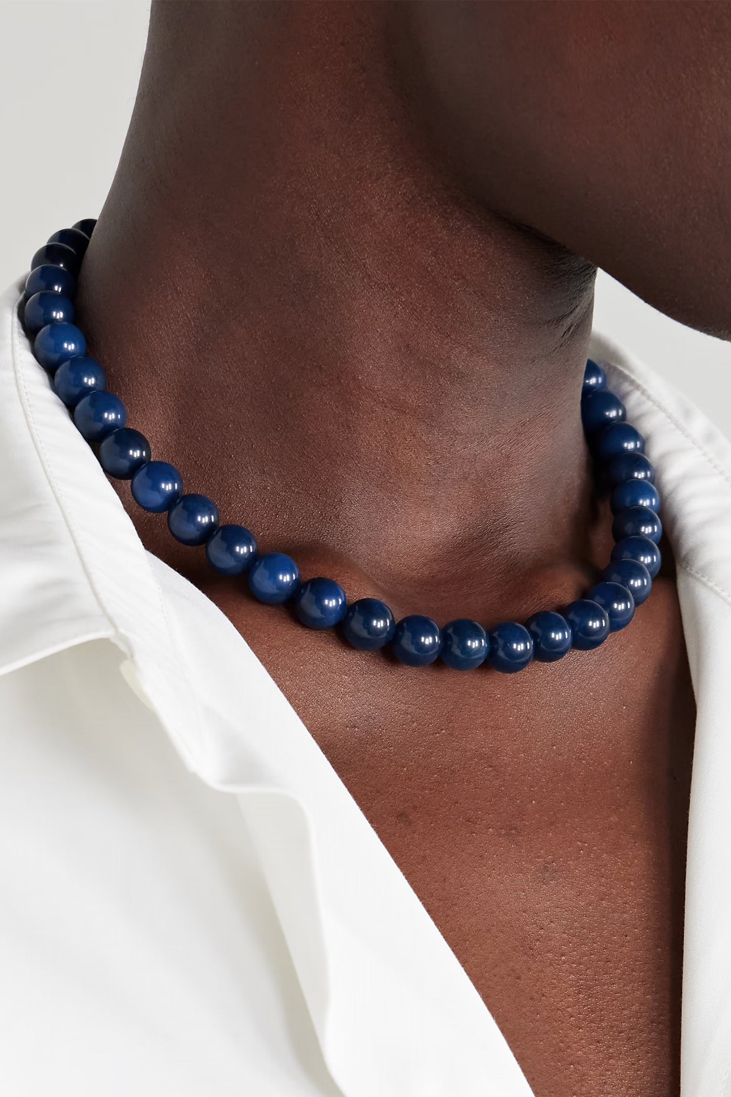 The Mary Silver-Tone Topaz Necklace