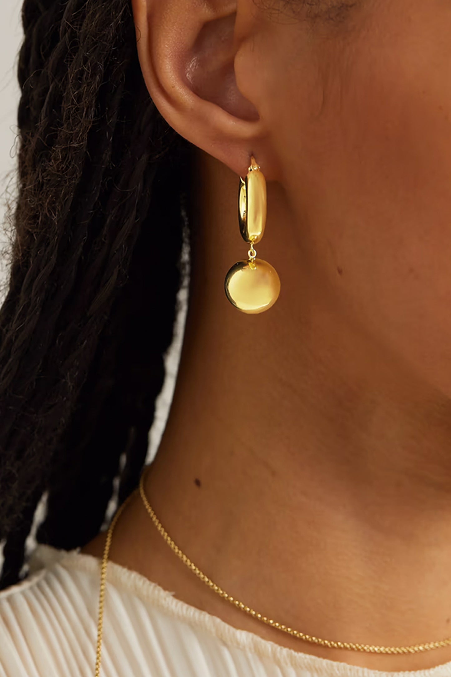 The Marie Gold-Plated Hoop Earrings