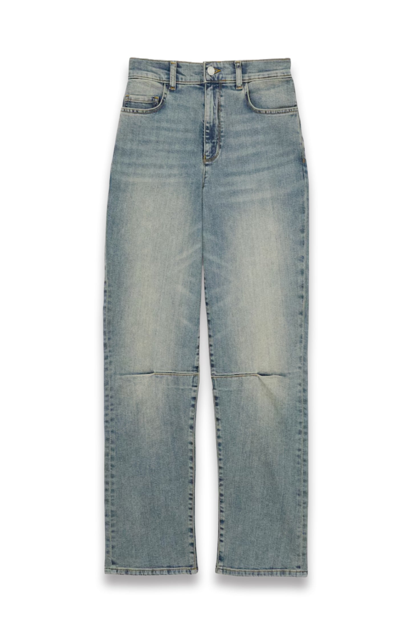 Barrel-Leg Dart Jeans in Light Blue