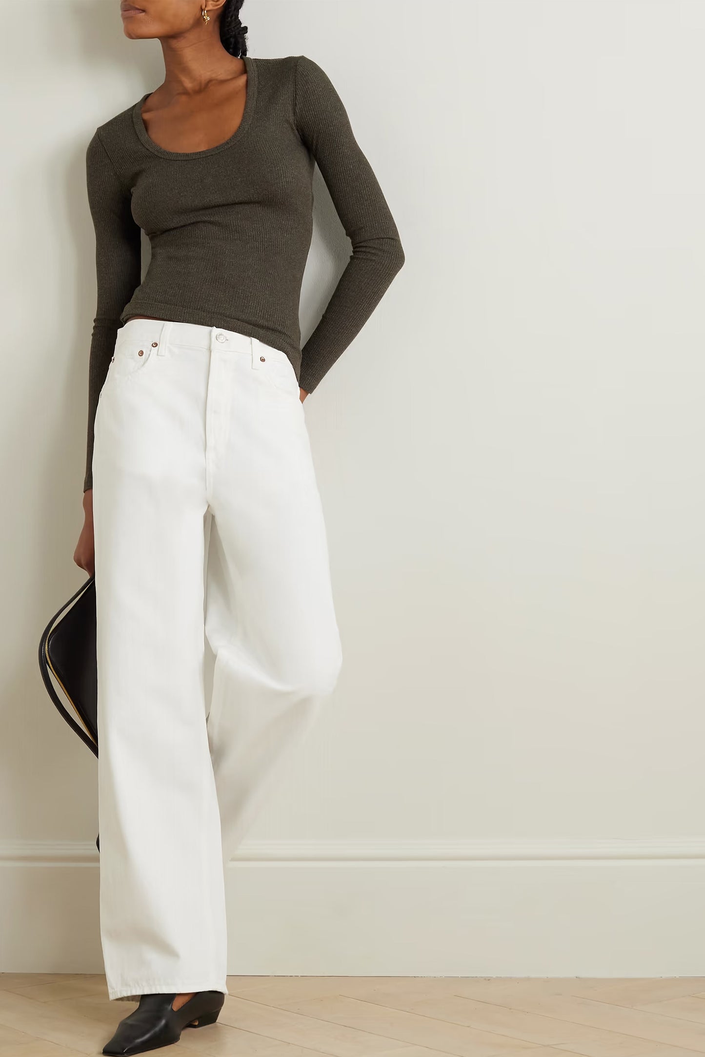 Bernice Ribbed Jersey Top