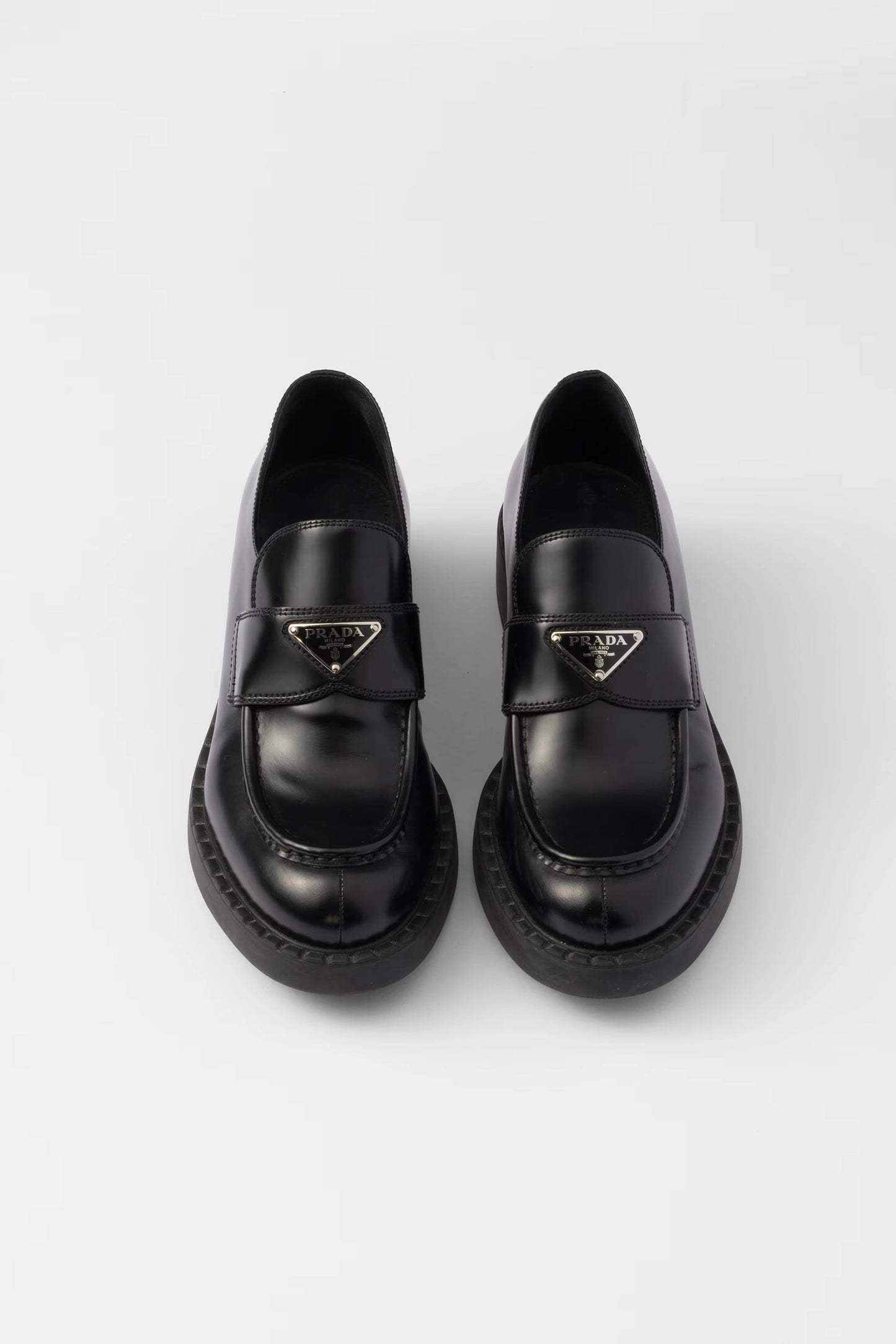 Chocolate Brushed Leather Loafers