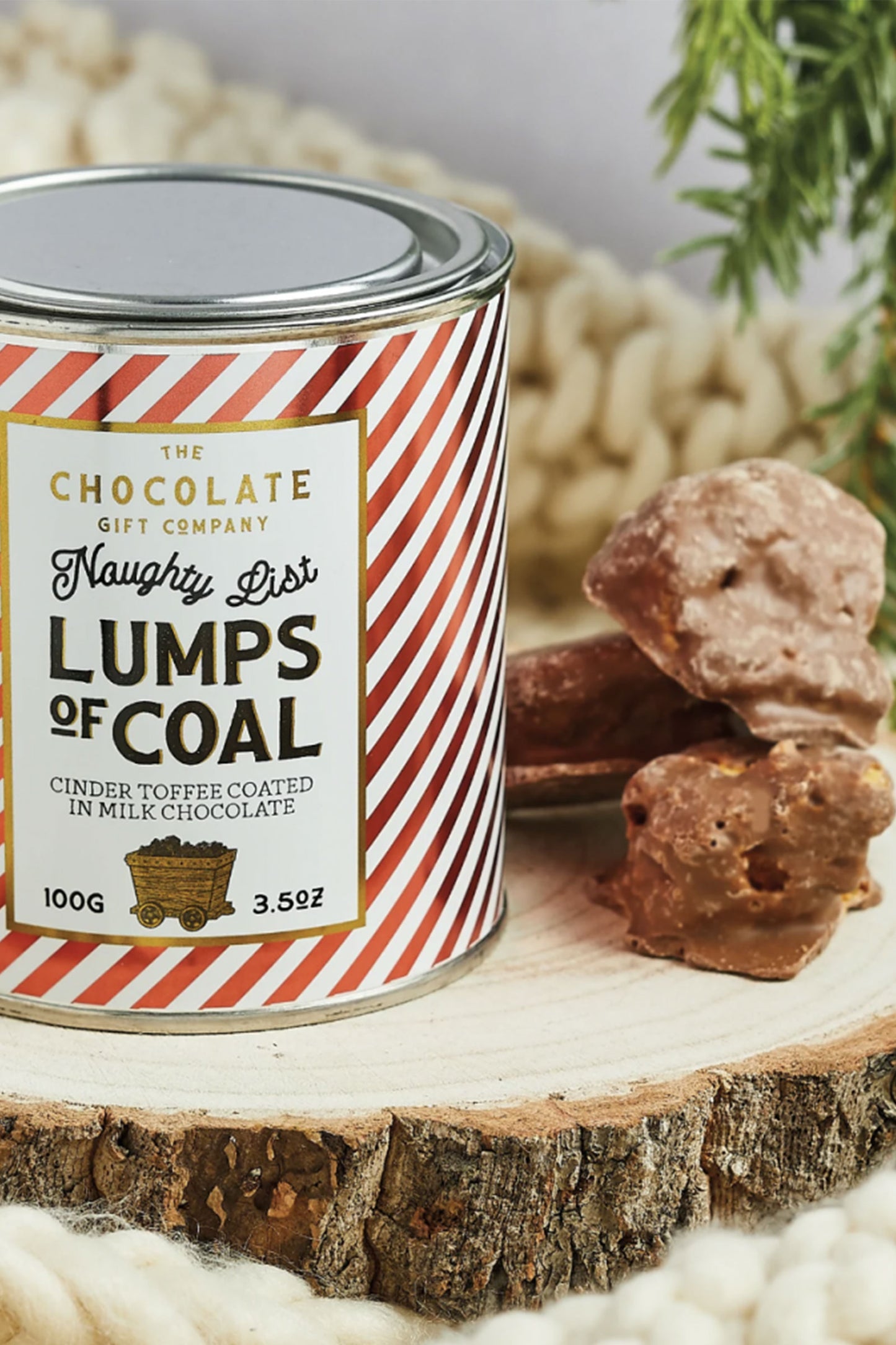 Lumps of Coal Chocolate-Covered Toffee Tin