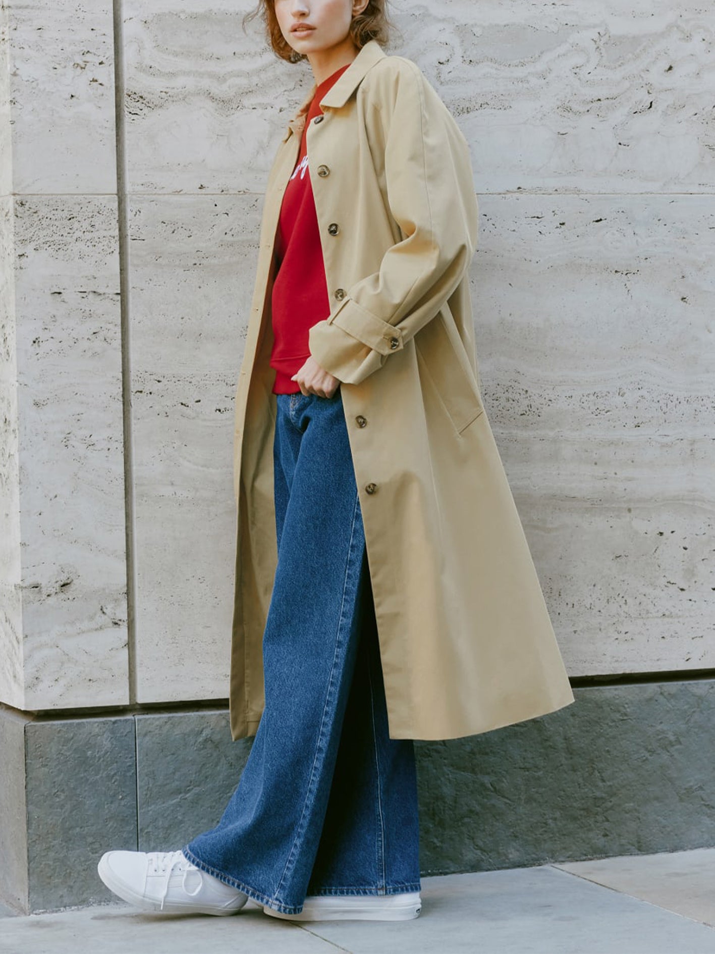 Cotton Rich Single Breasted Trench Coat