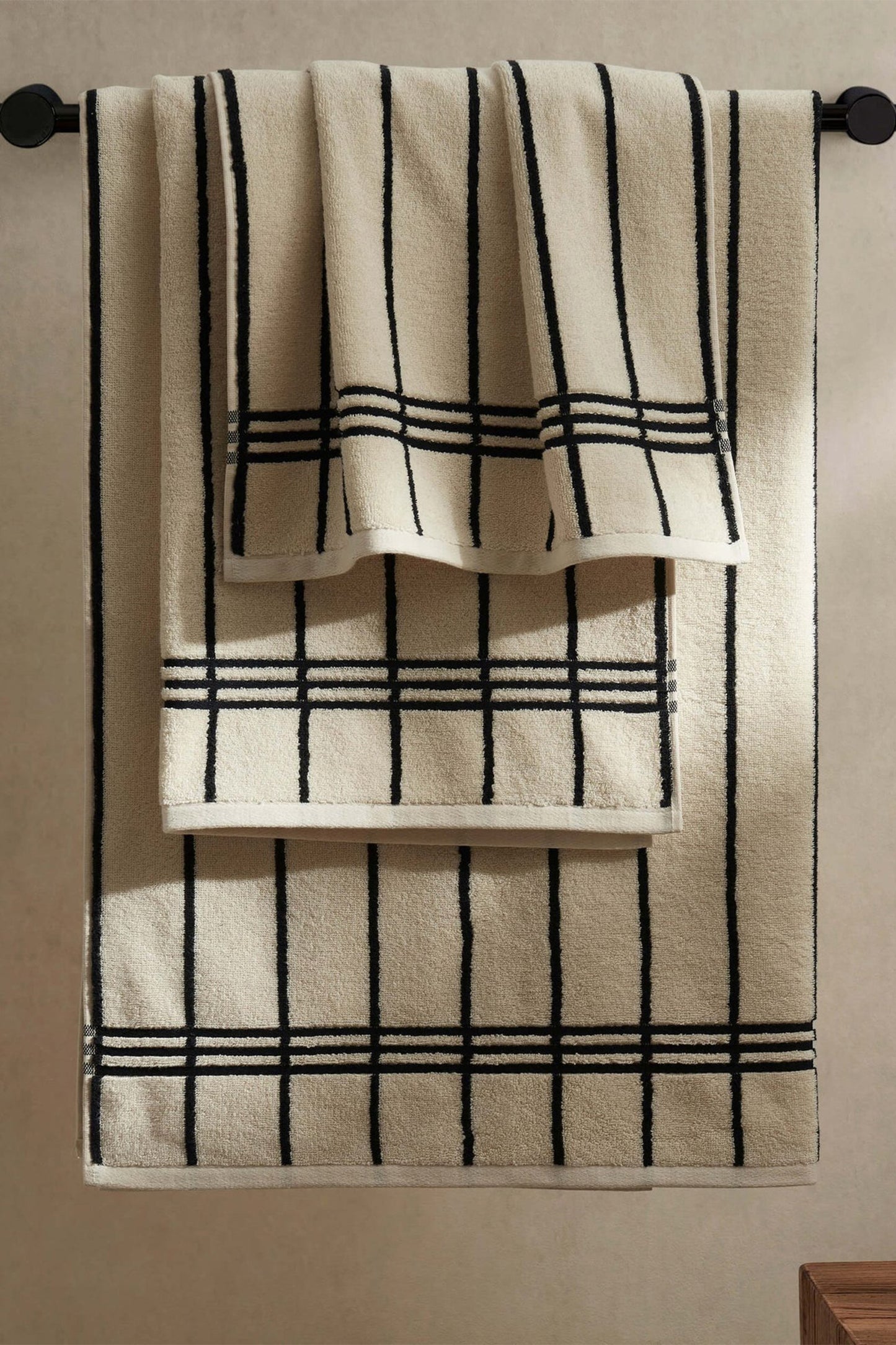 Madrid Fine Stripe Cotton Towel