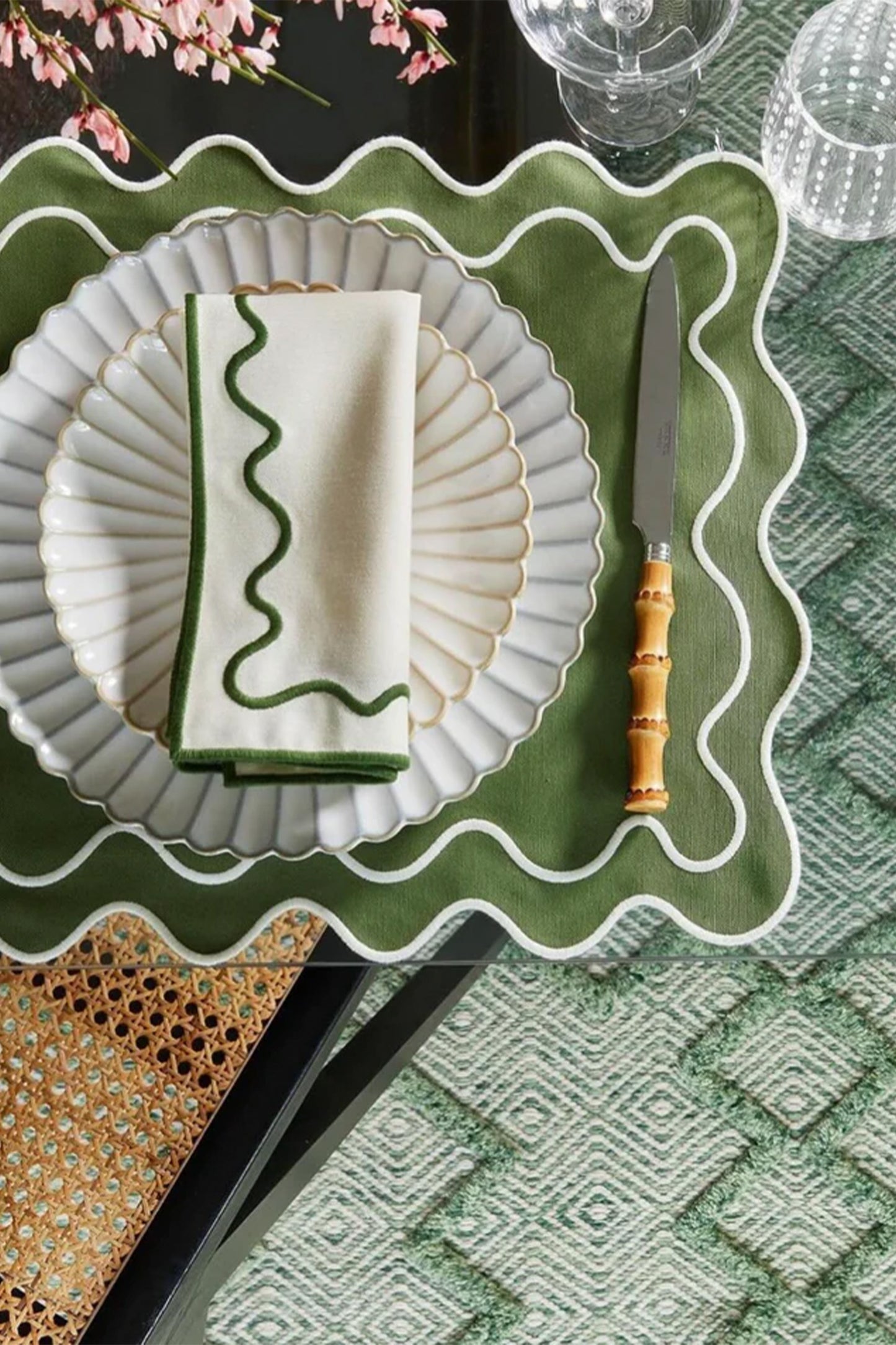 Meadow Green Placemats (set of 4)