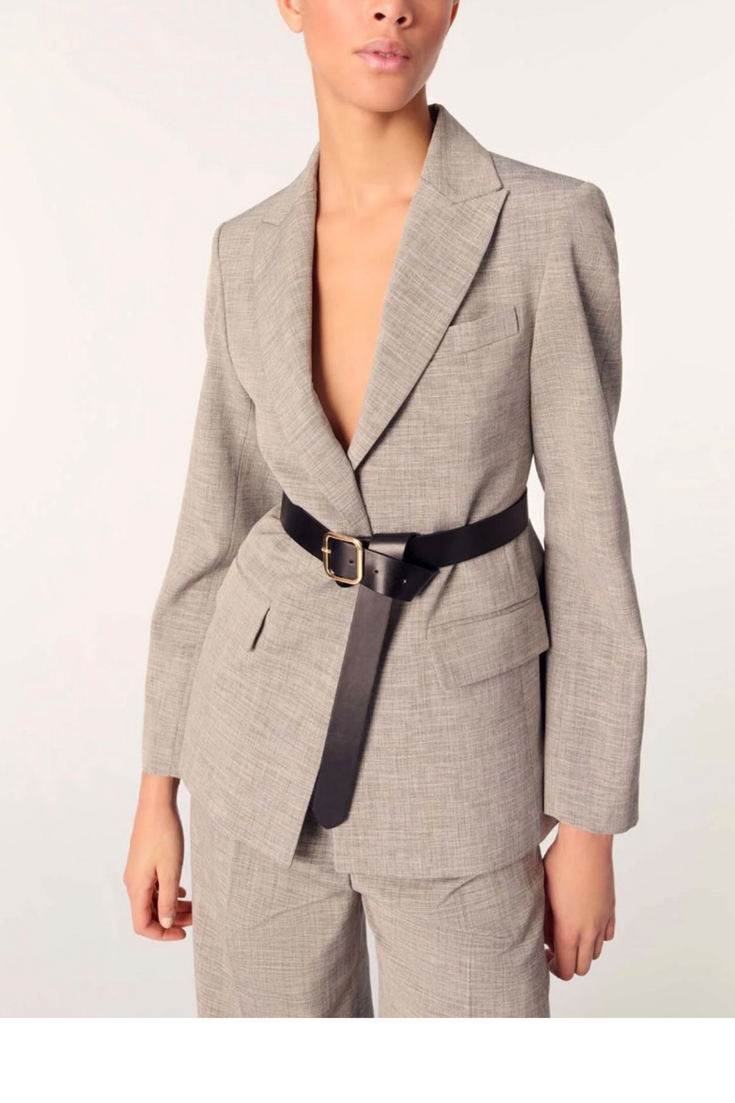 Belted Suit Jacket