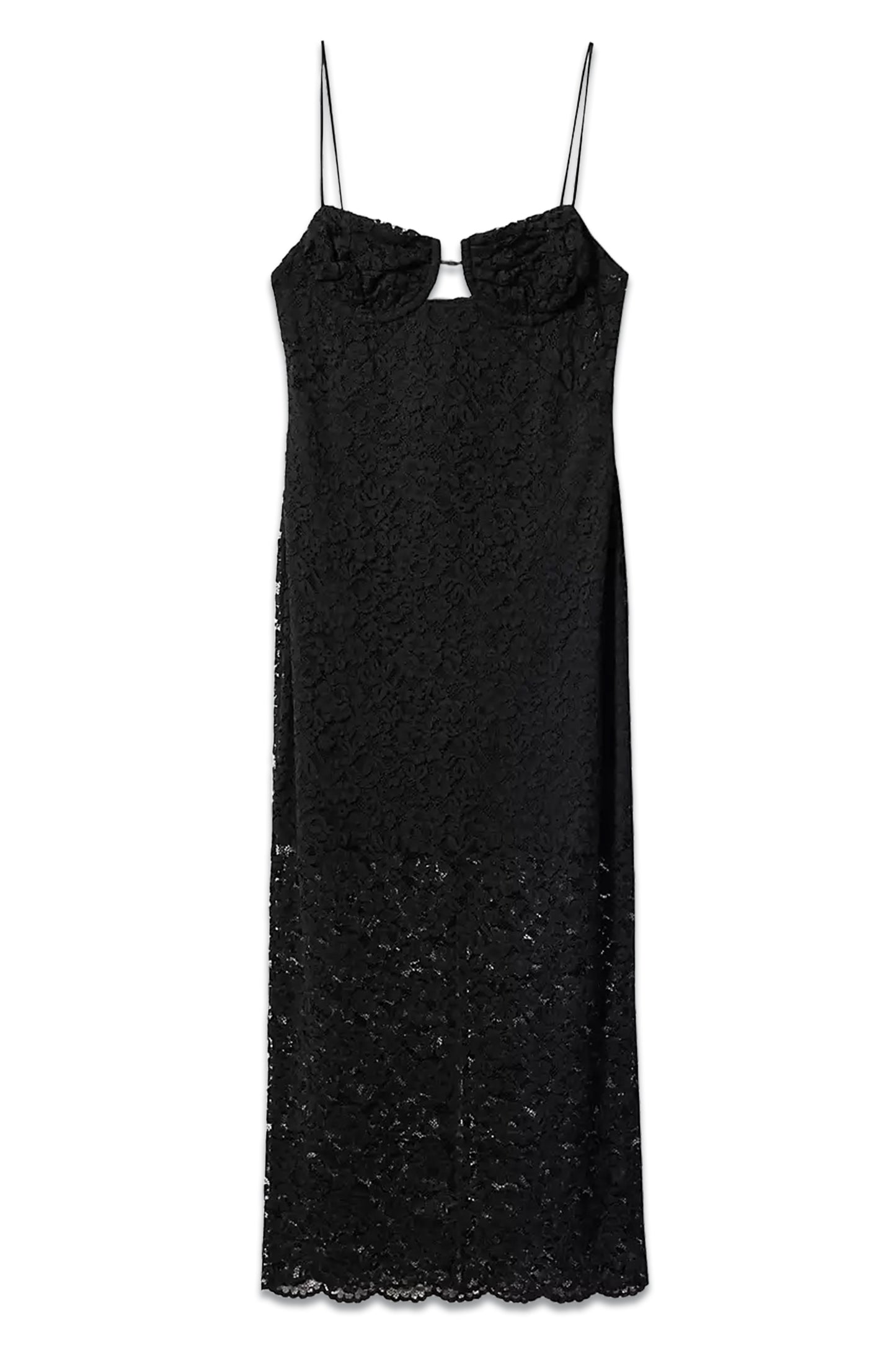 Onur Lace Midi Dress, Black