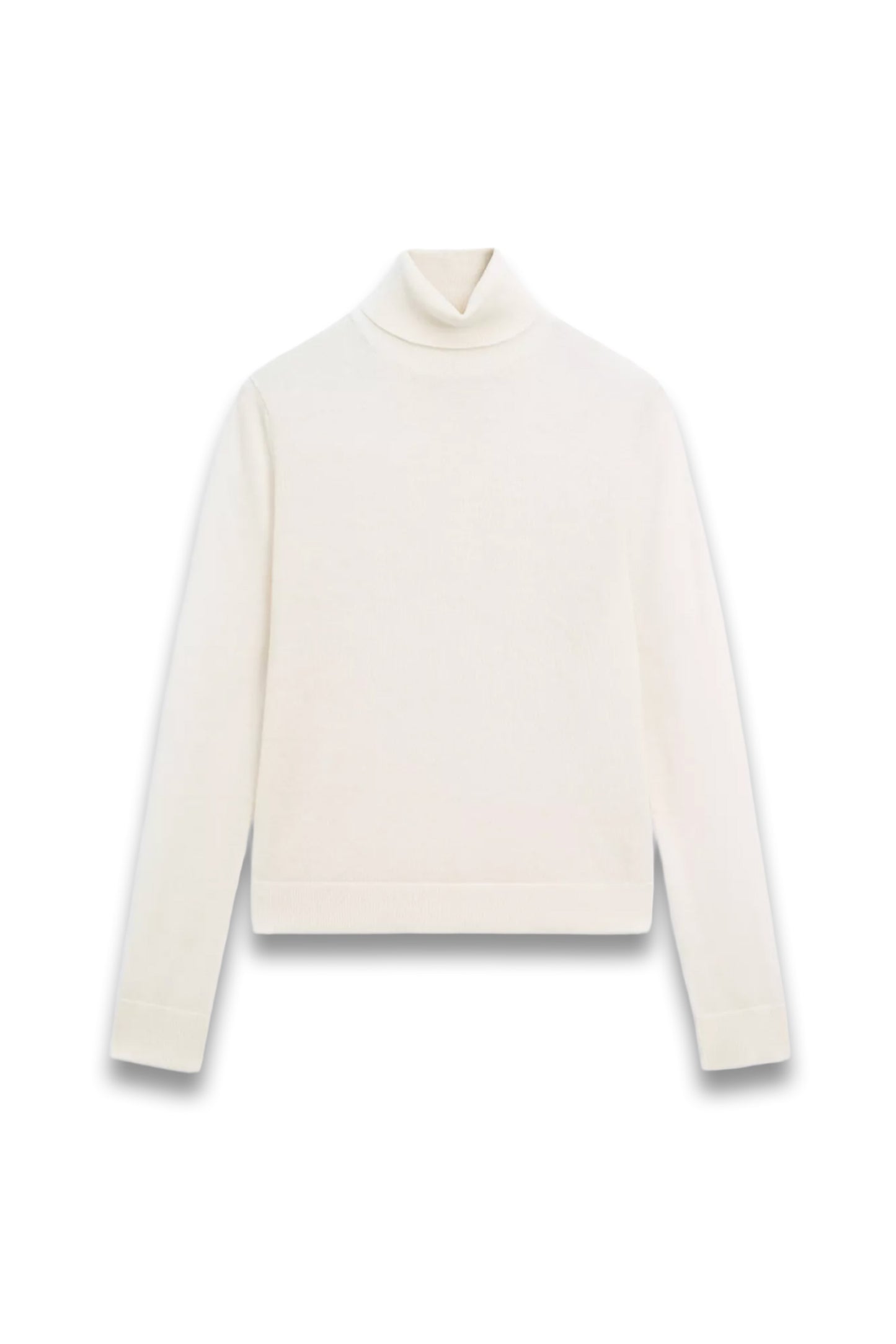 Wool Blend High Neck Knit Sweater