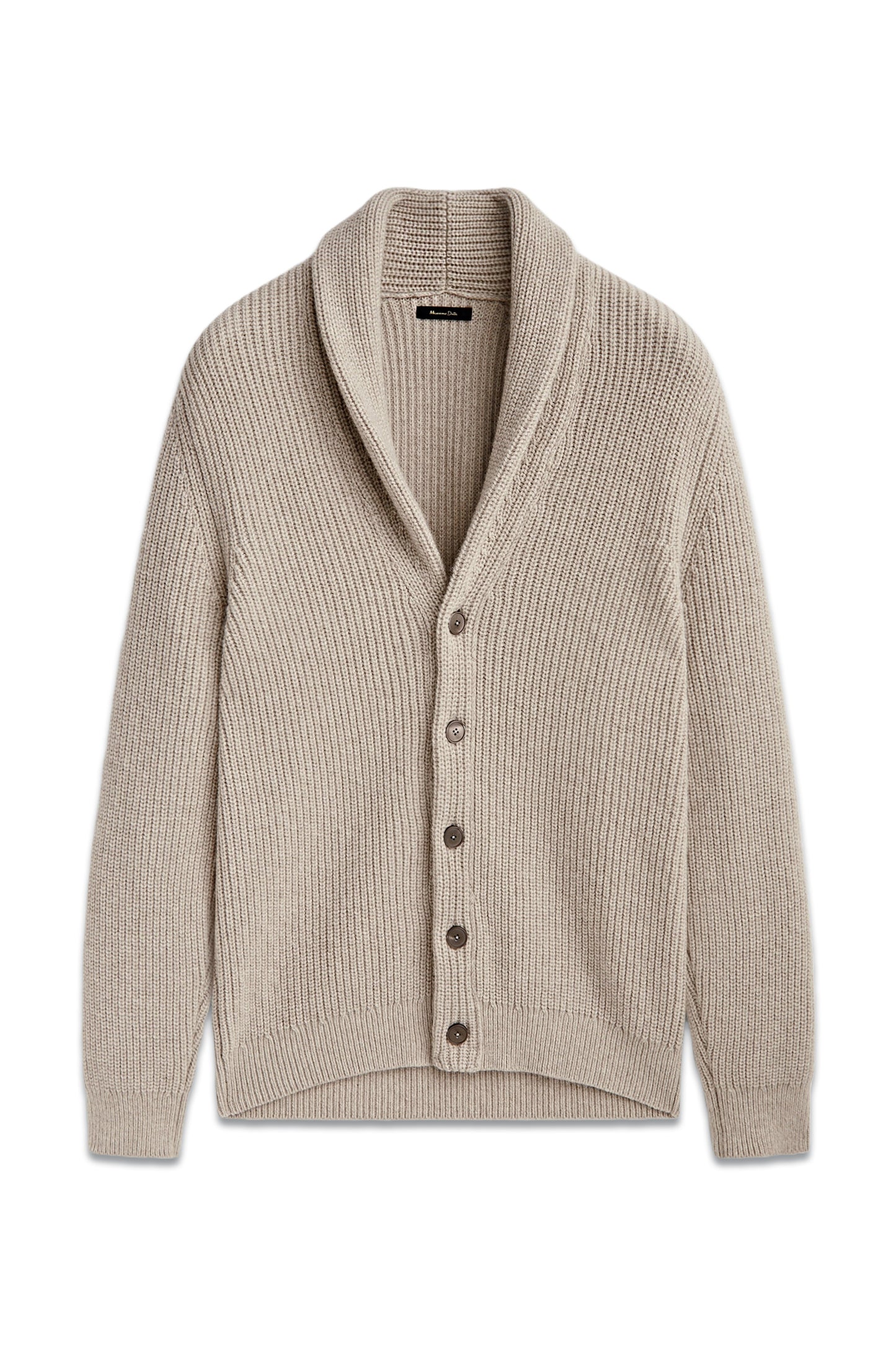 Knit Cardigan with Shawl Collar