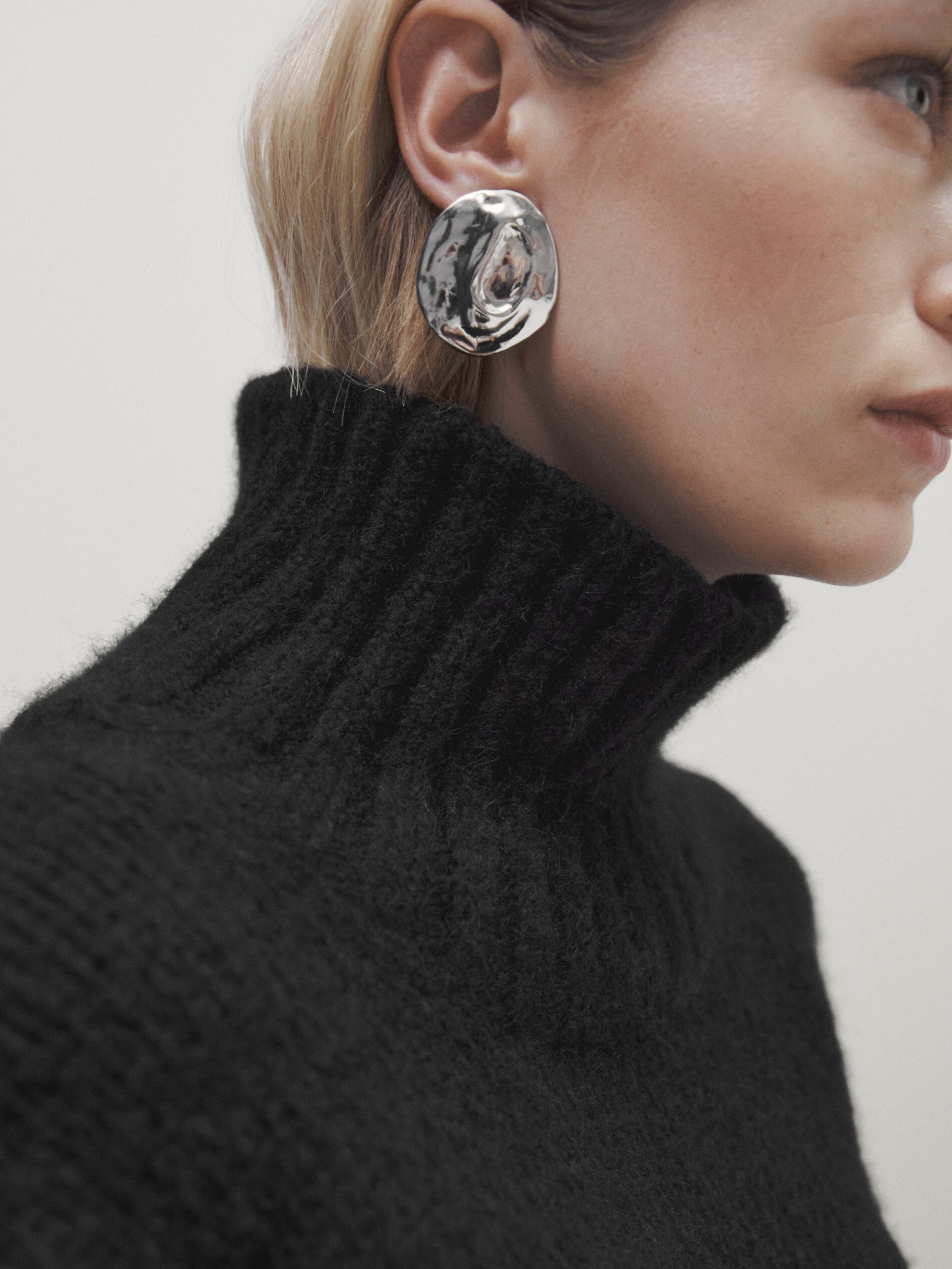 Round Textured Earrings - Limited Edition