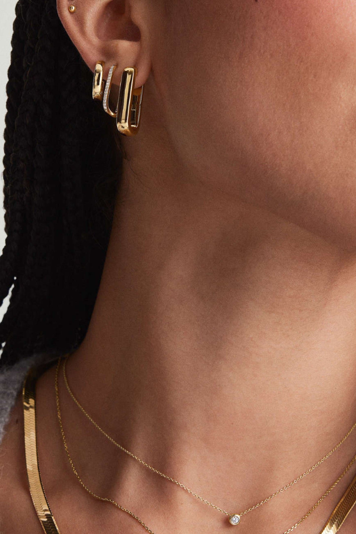 Chunky Large U Hoops