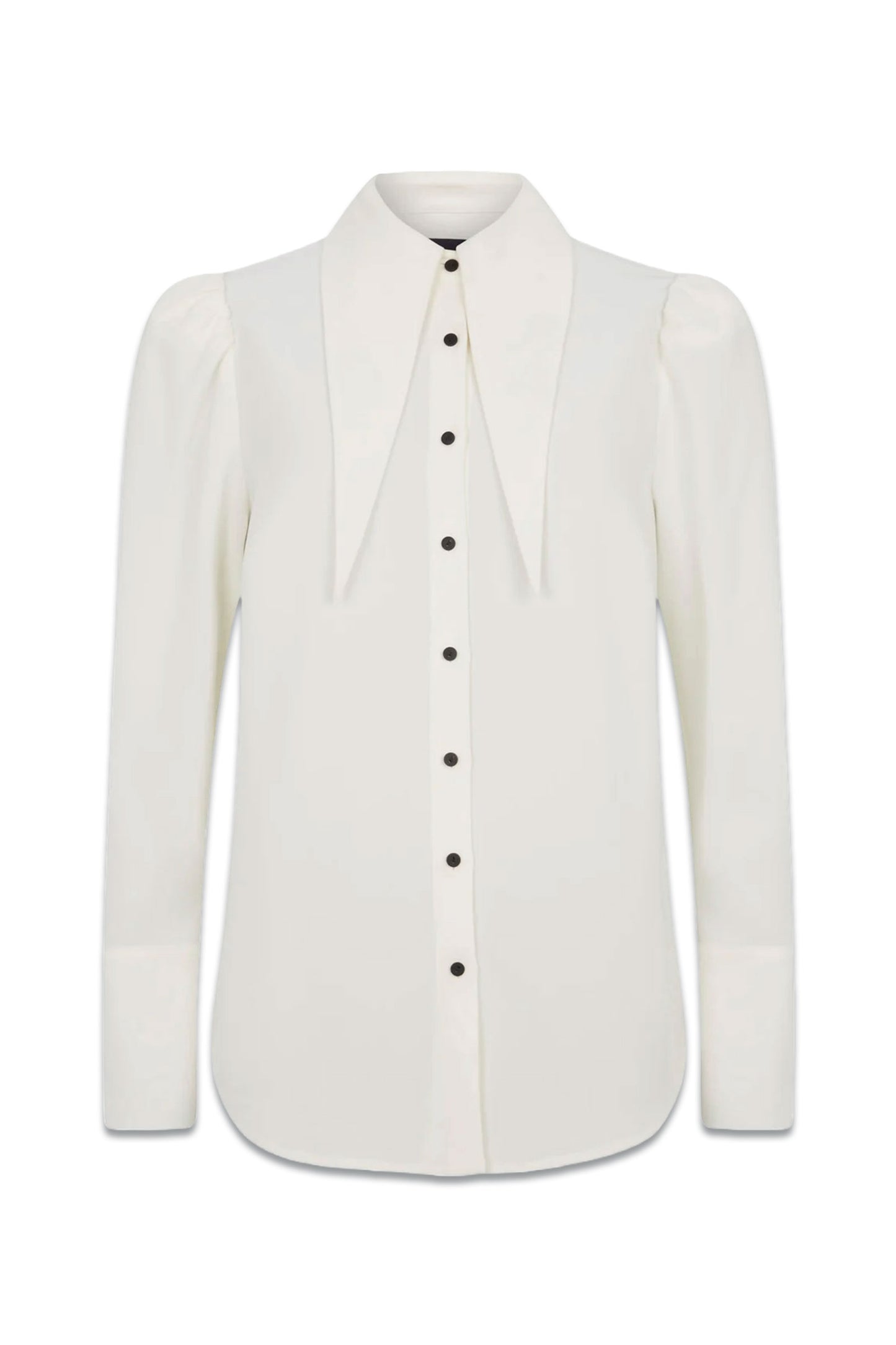 White Oversized Collar Shirt