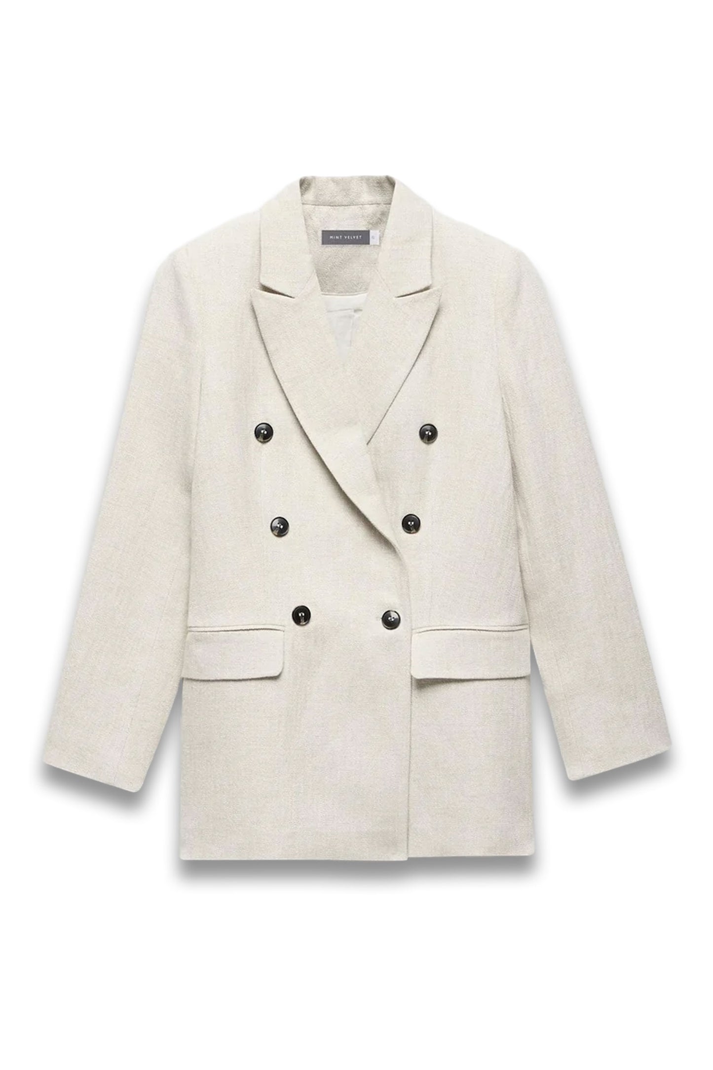 Neutral Double Breasted Blazer