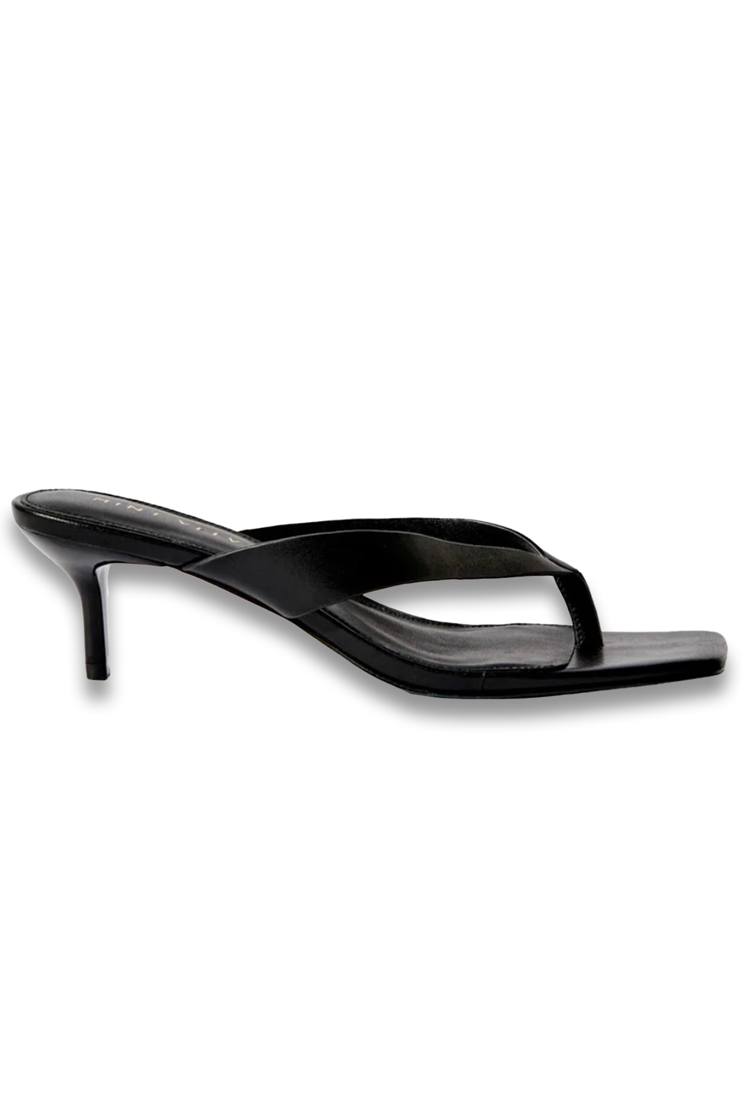 Betty Black Flip Flop Heels