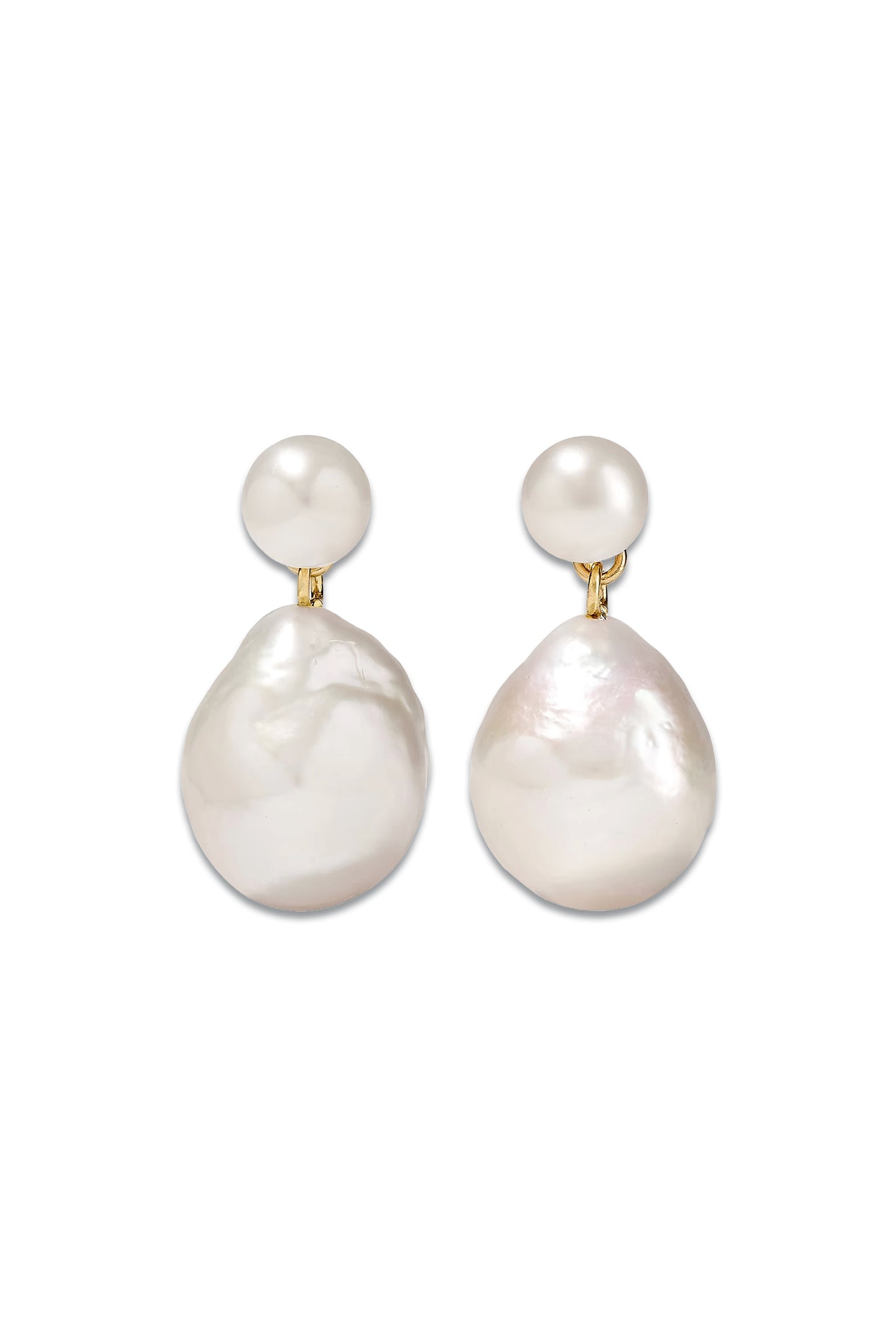 14-karat Gold Pearl Earrings