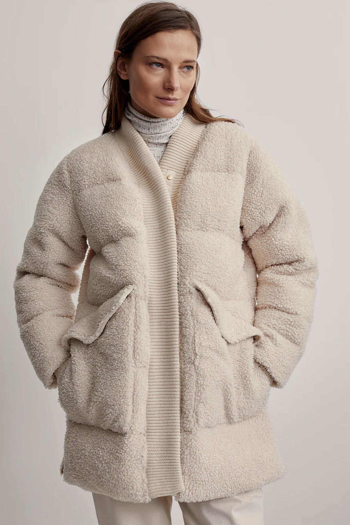 Wynn Sherpa Puffer Coat