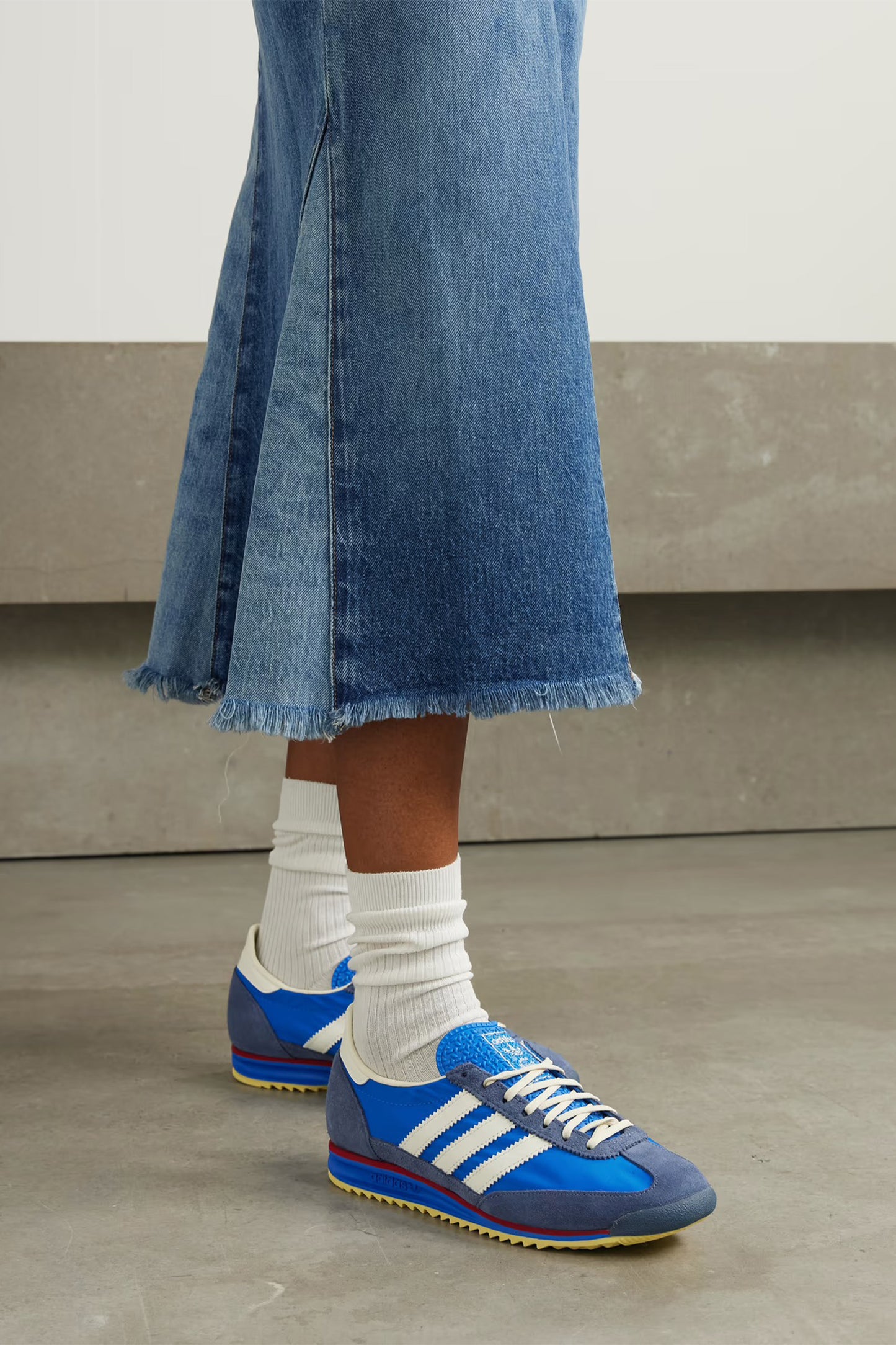 SL 72 OG Suede and Leather-Trimmed Nylon Sneakers