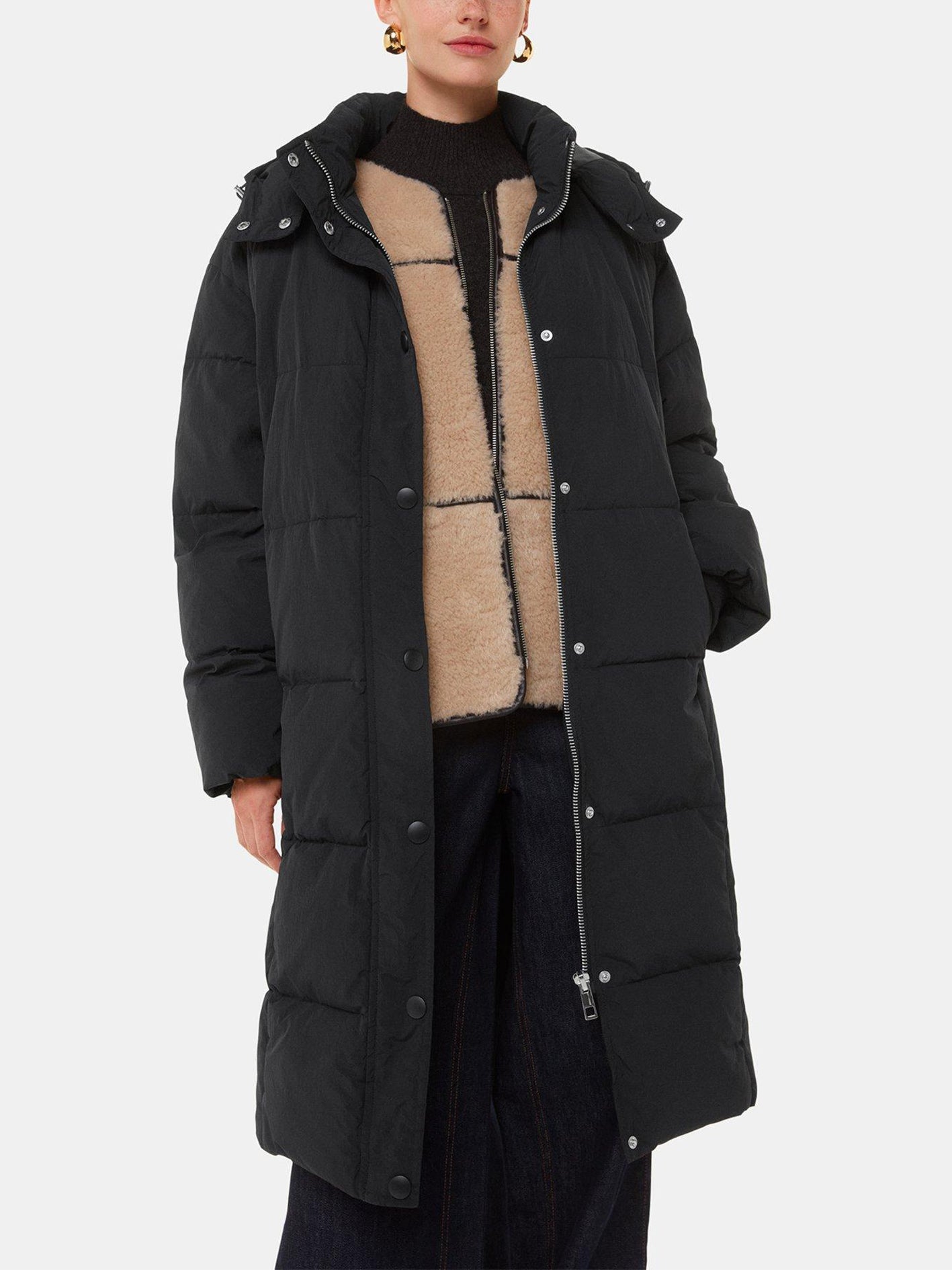 Black Una Puffa Coat