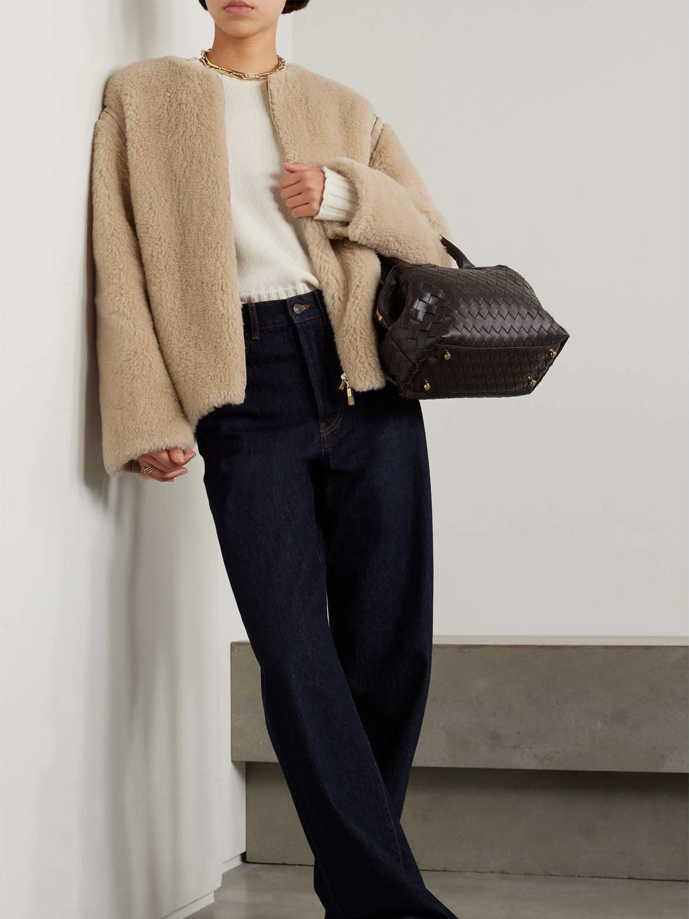 Panno Grosgrain-Trimmed Alpaca, Wool and Silk-Blend Fleece Jacket