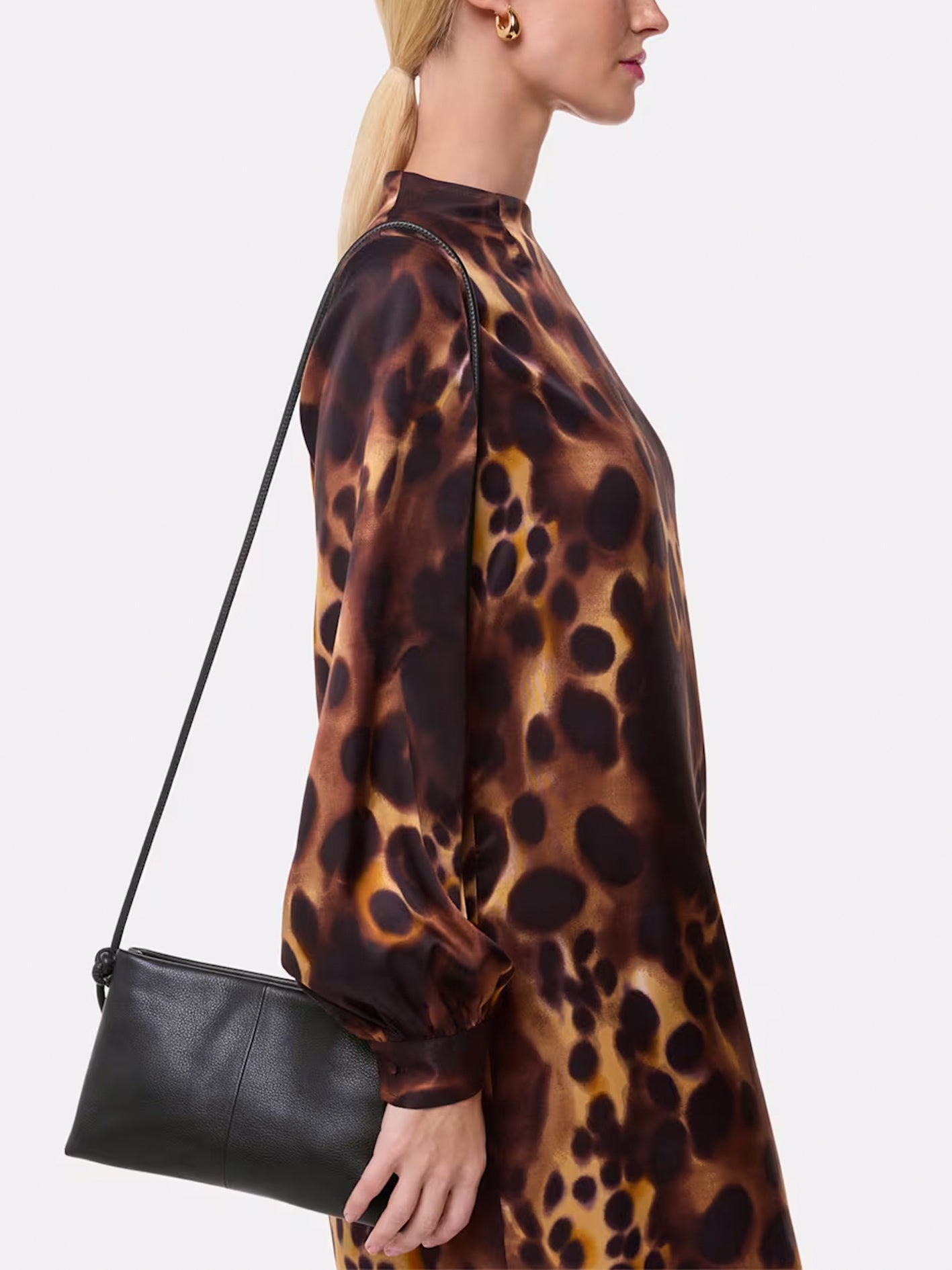 Black Amity Triple Pouch Bag