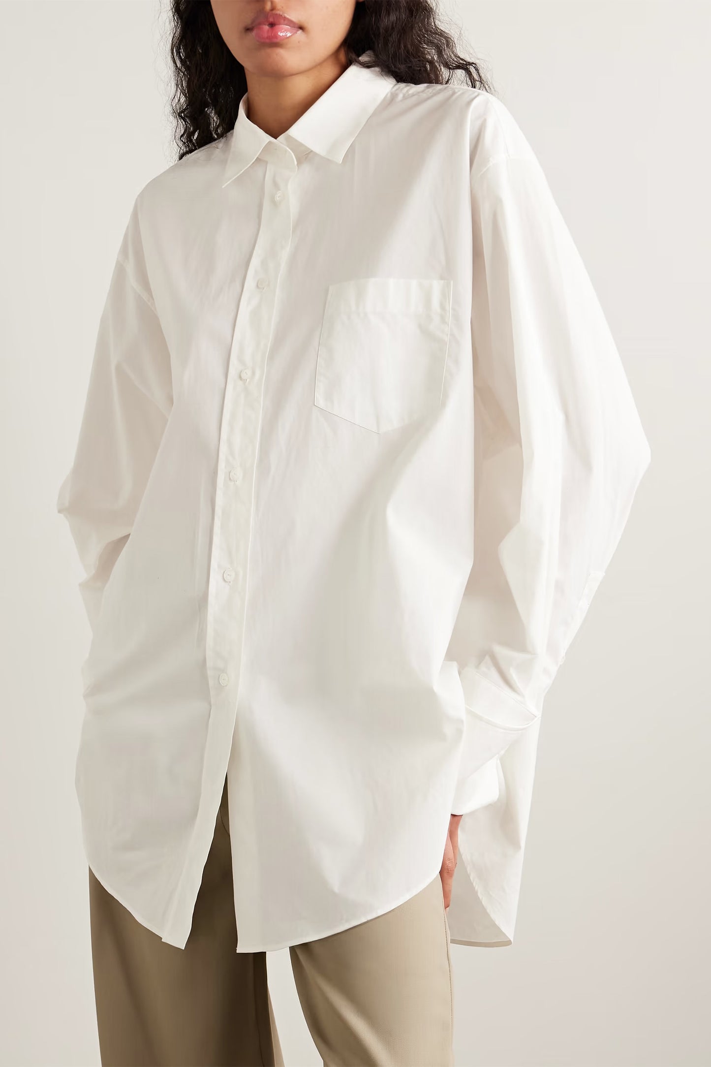 Ment Oversized Cotton-Poplin Shirt