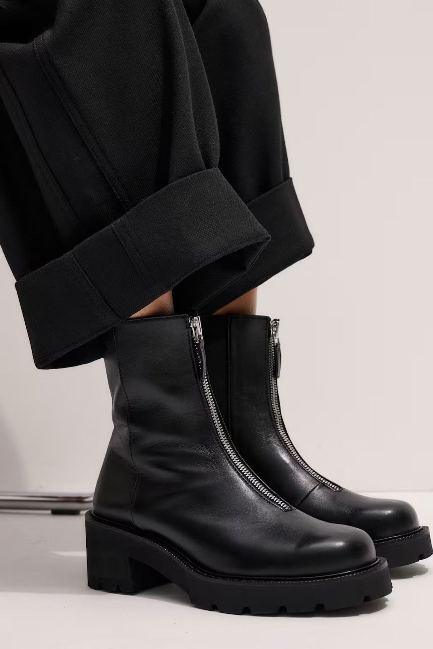 Zip Front Boot Soft Leather
