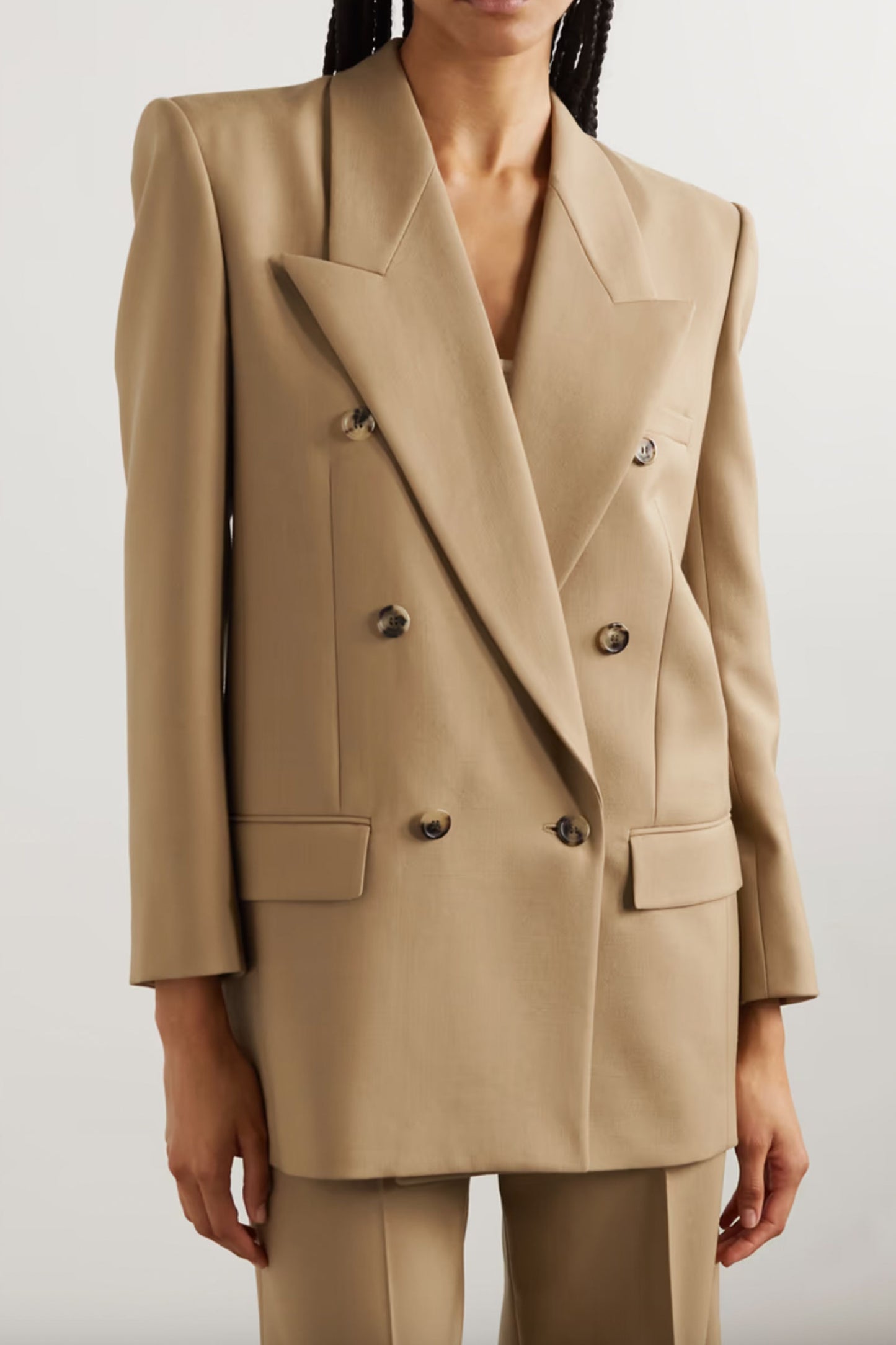 Double-Breasted Wool-Twill Blazer