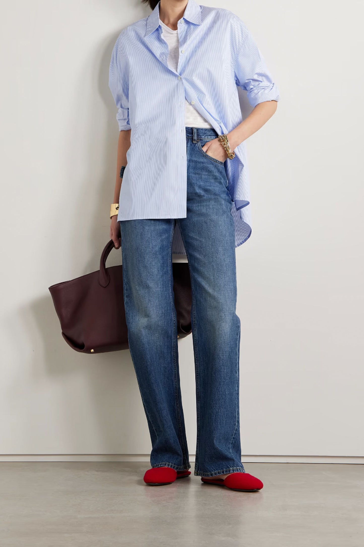 Yoshi Striped Cotton-Poplin Shirt