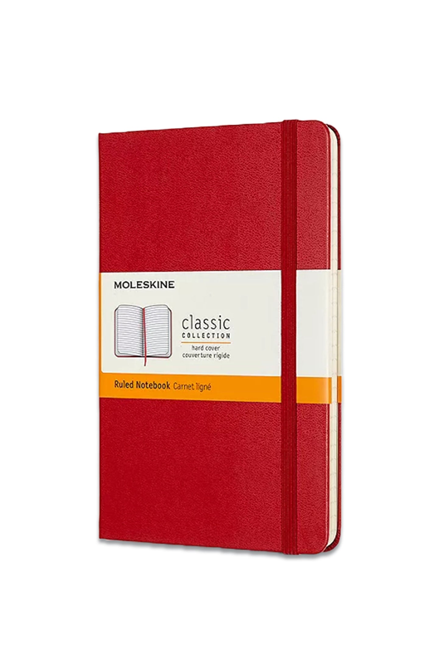 Medium Hardcover Ruled Notebook