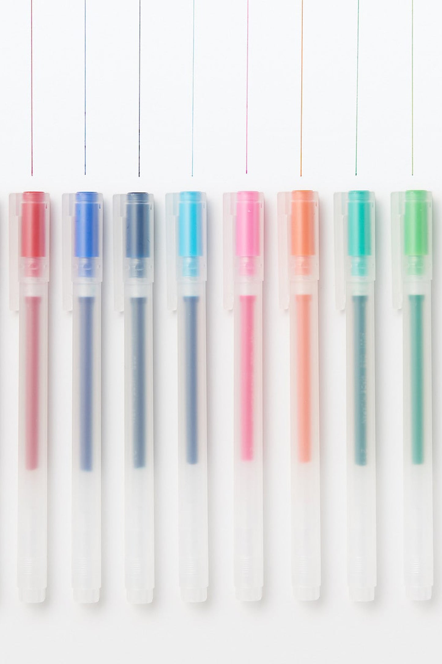 Gel Ink Cap Type Ballpoint Pen 10 Color Set