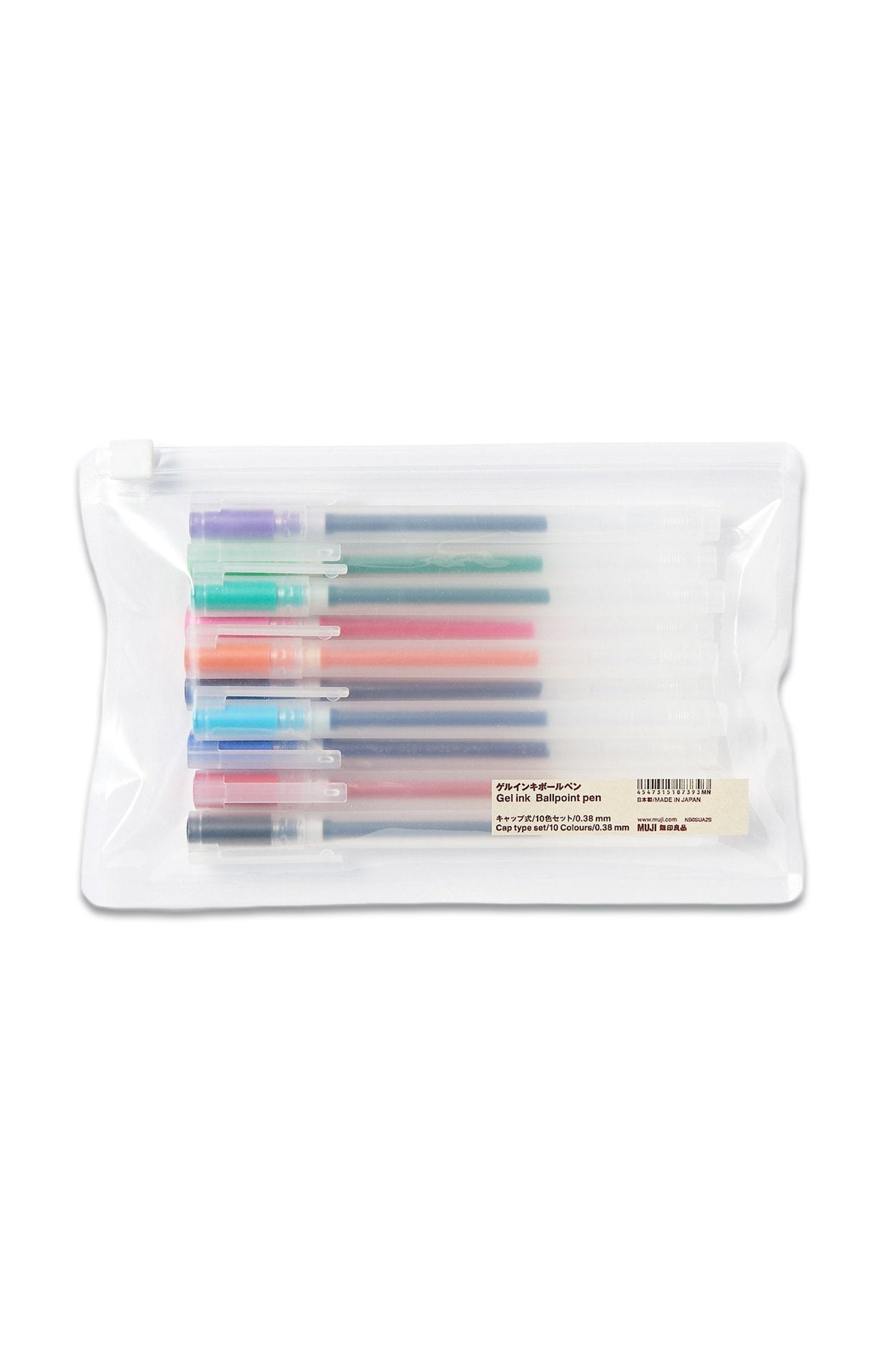 Gel Ink Cap Type Ballpoint Pen 10 Color Set