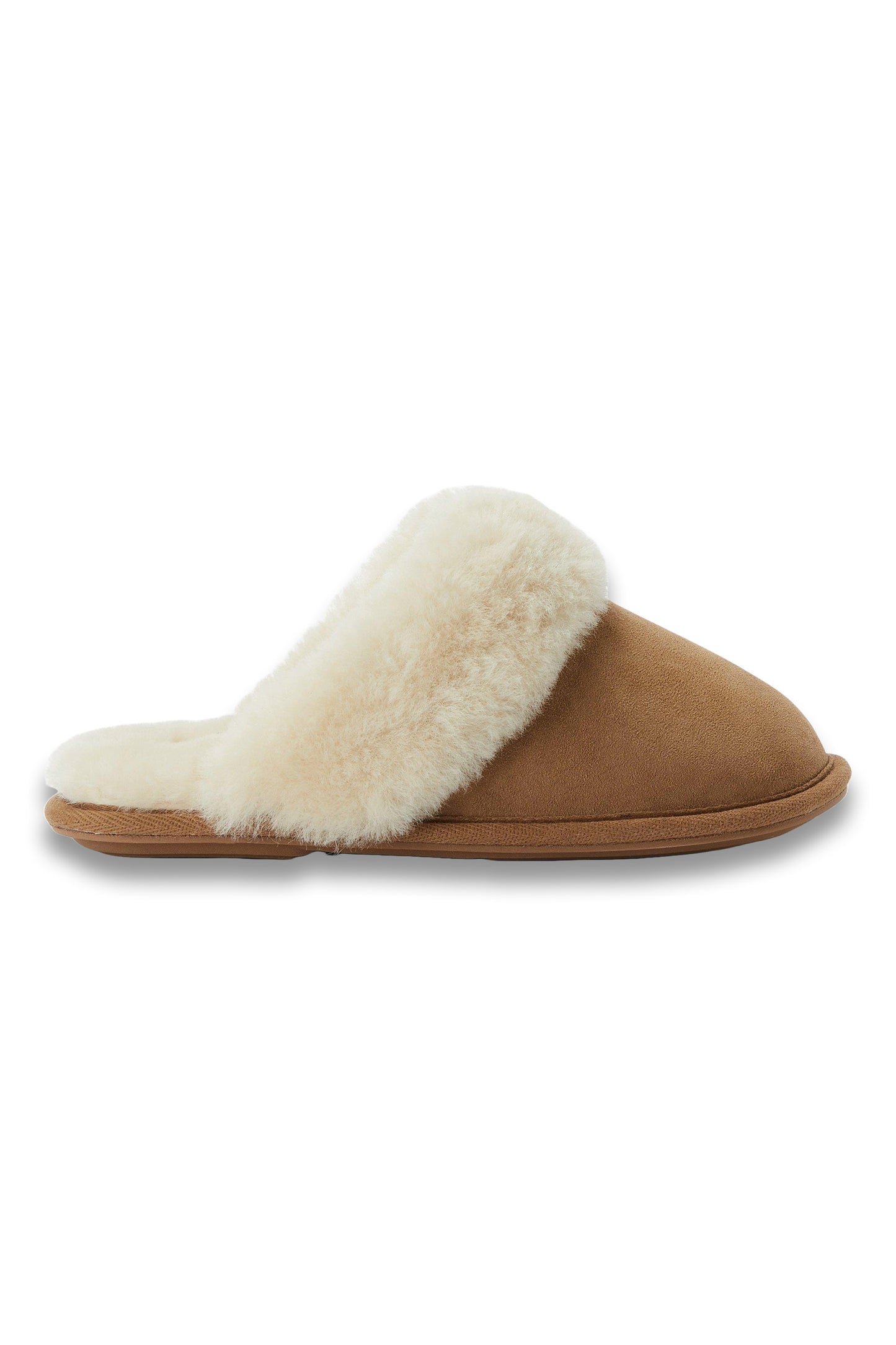Sheepskin Mule Slippers, Chestnut