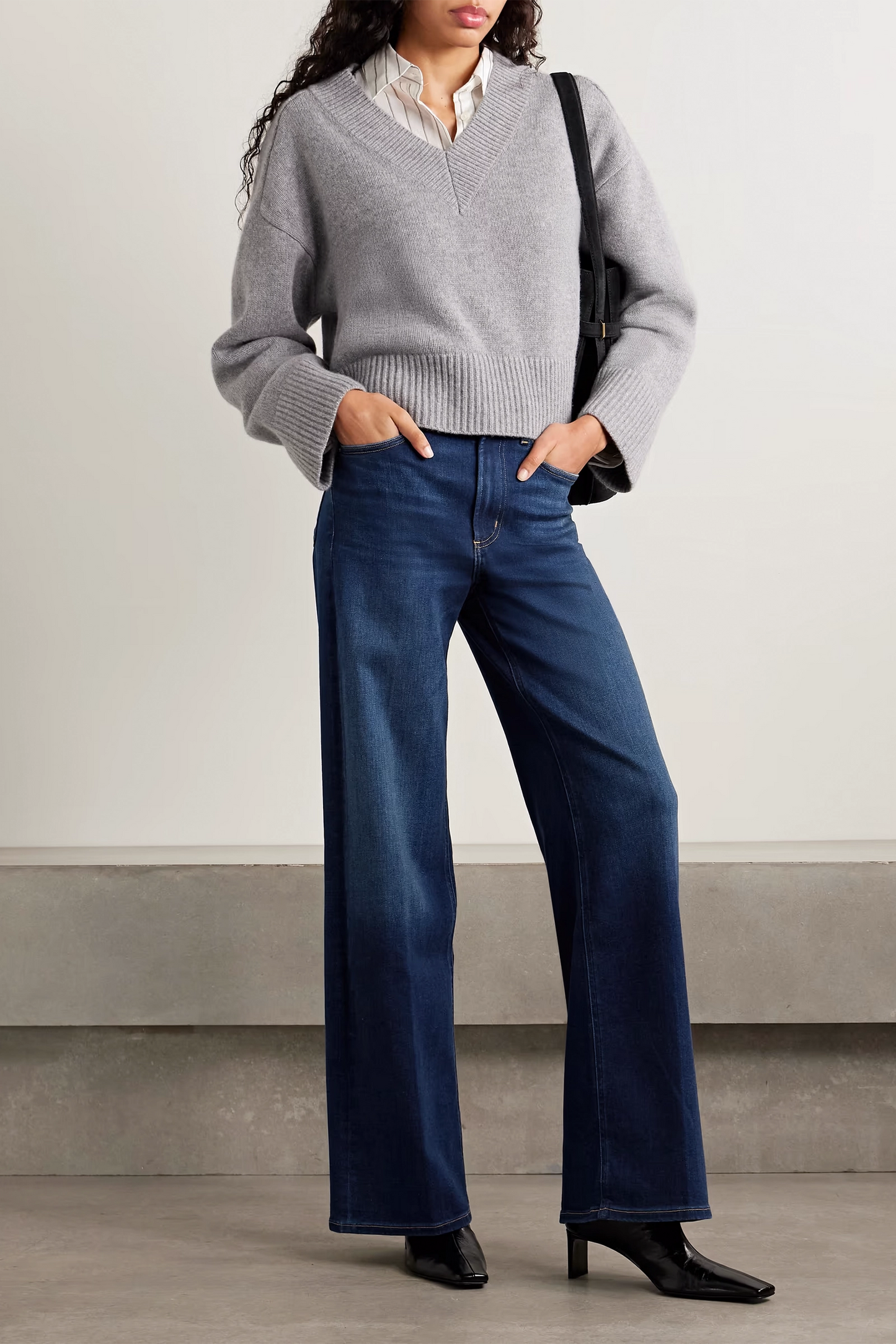 Lyra Long mid-rise wide-leg jeans
