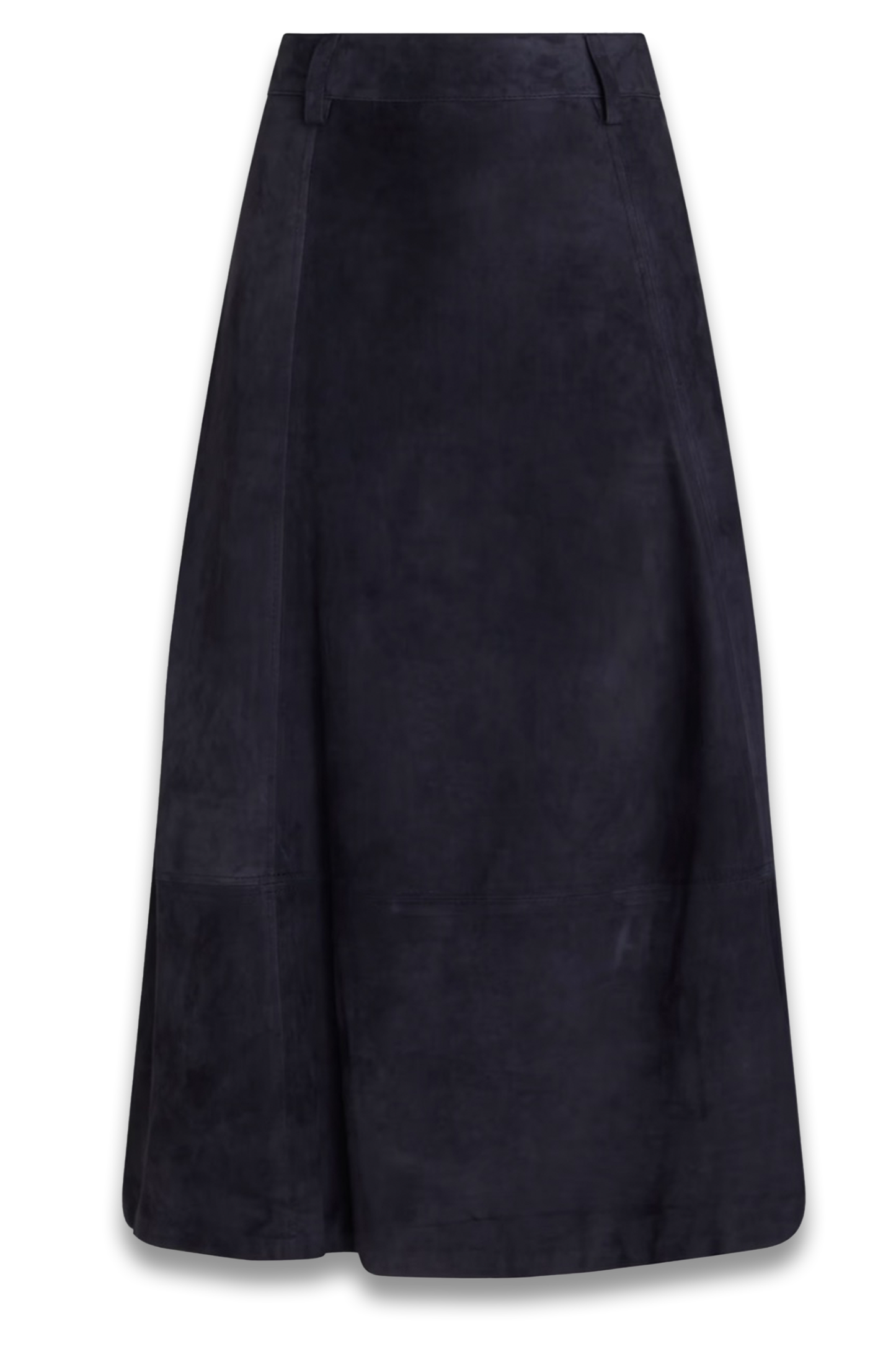 Nubuck midi skirt