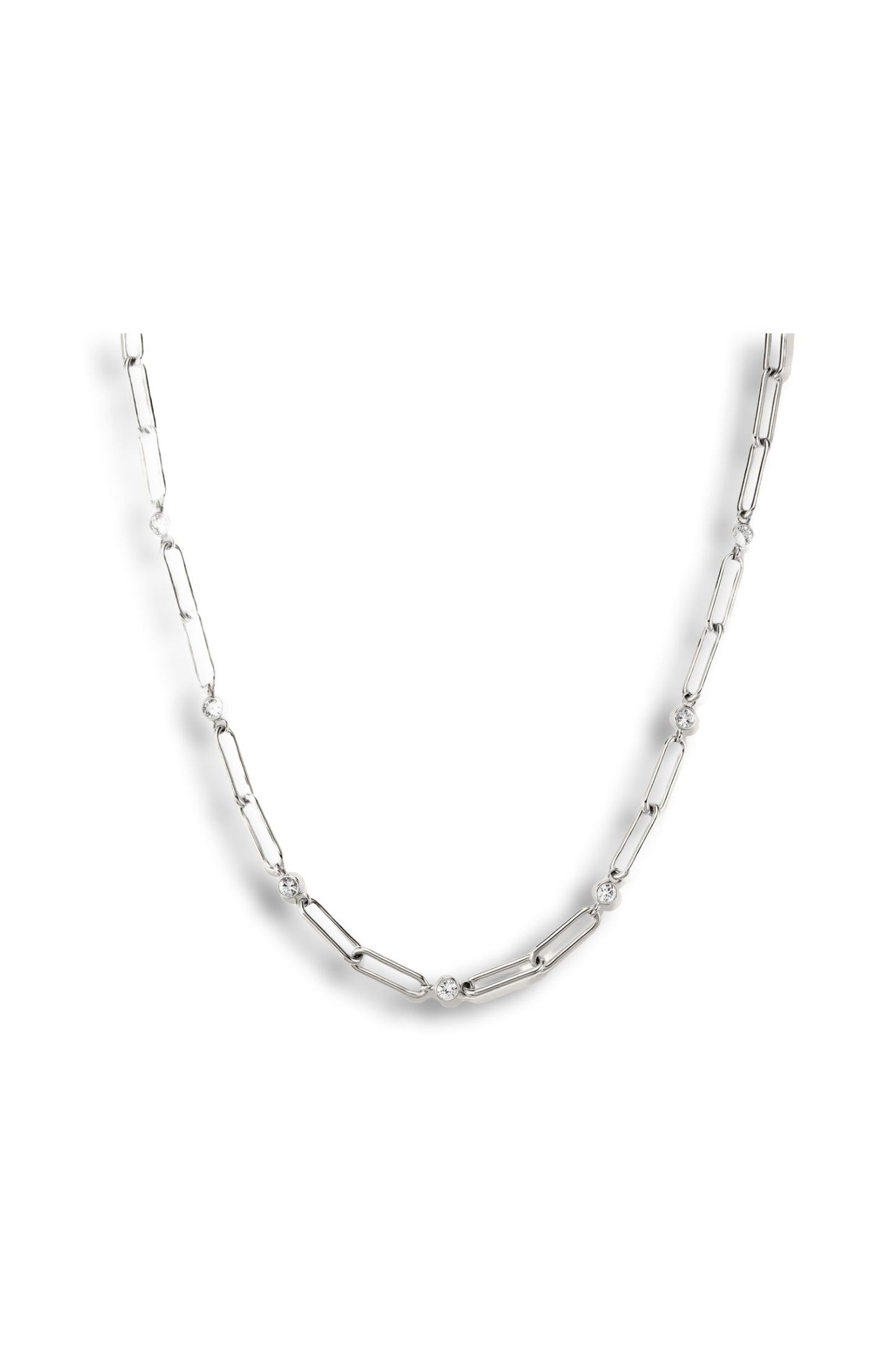 Zadie Lab Grown Sapphire Chain Necklace