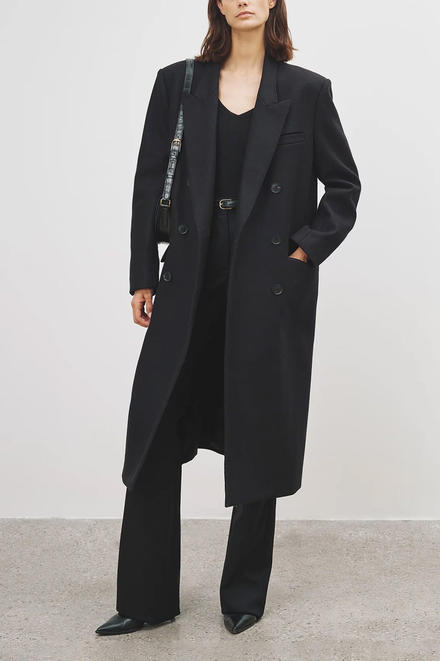 Edmont Double Breasted Long Coat