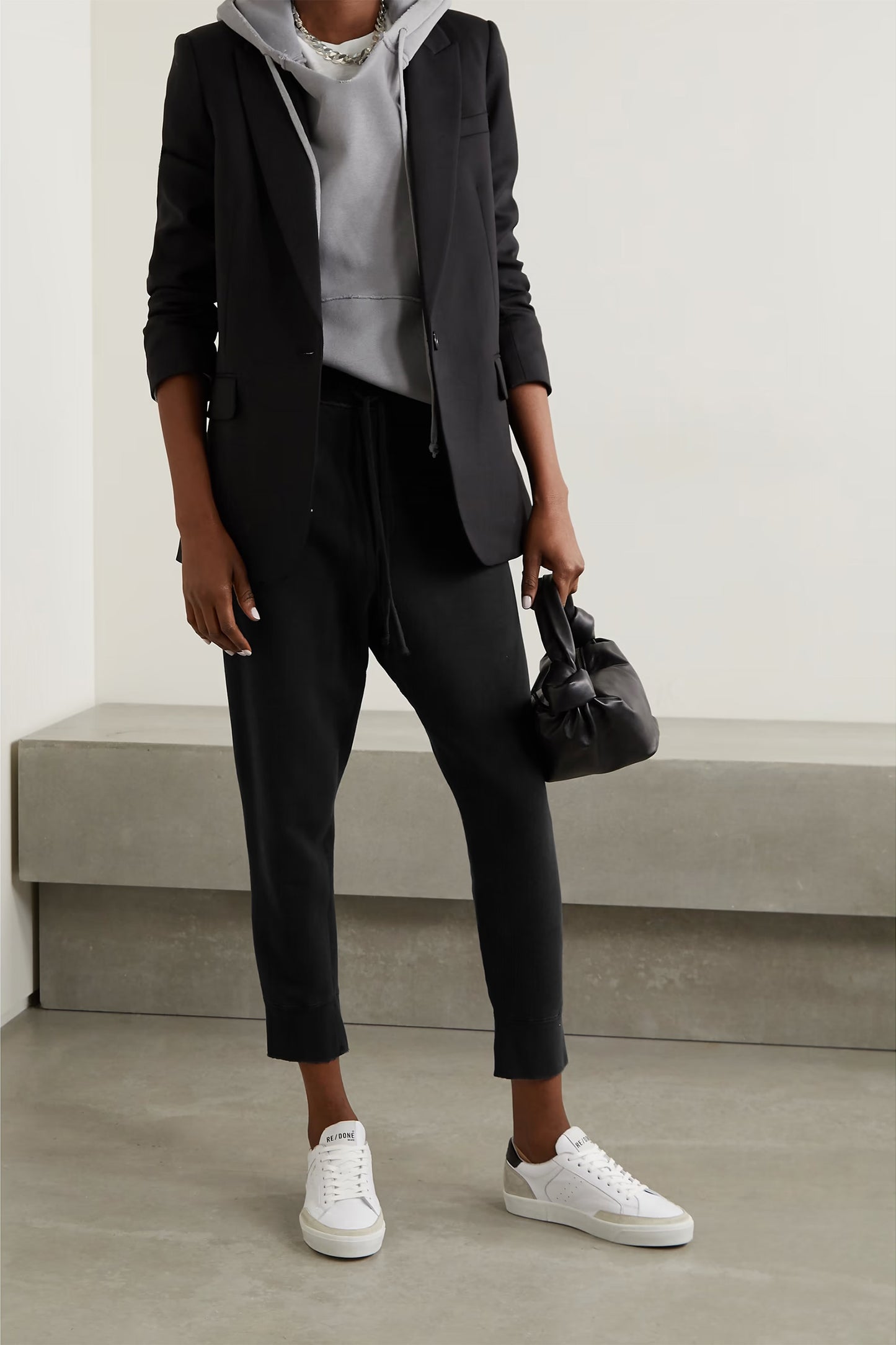 Nolan Cropped Cotton-jersey Track Pants
