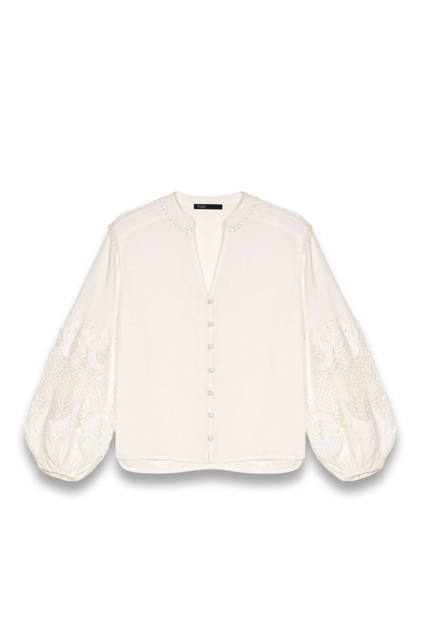Shirt with Embroidered Sleeves