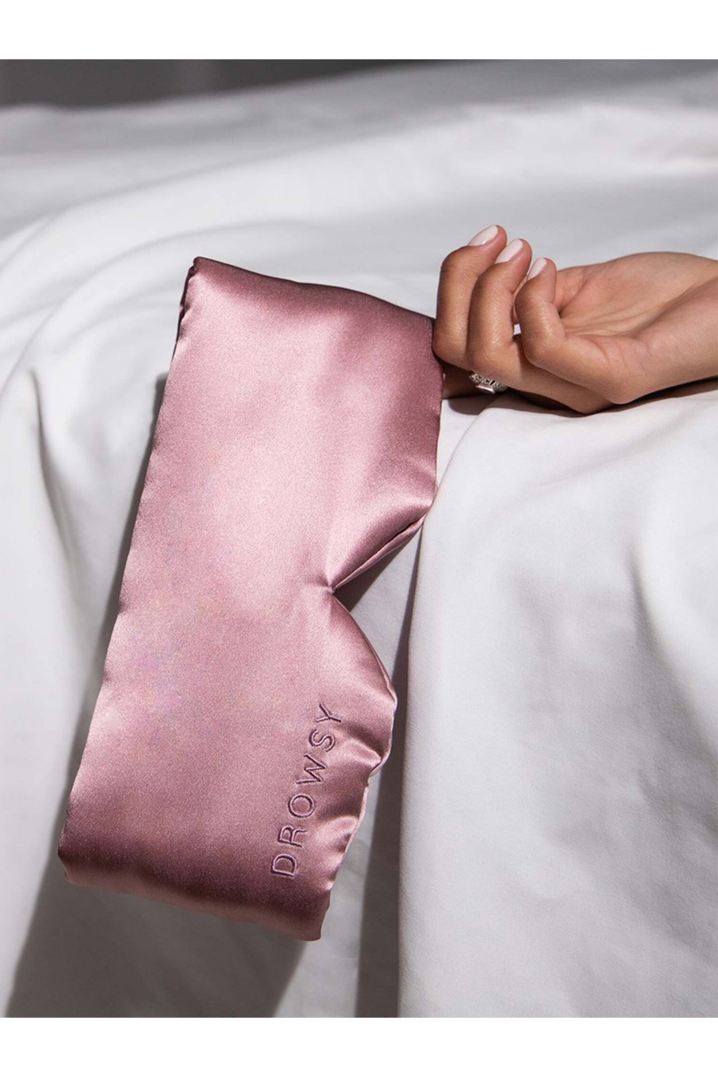 The Drowsy Damask Rose Silk Sleep Mask