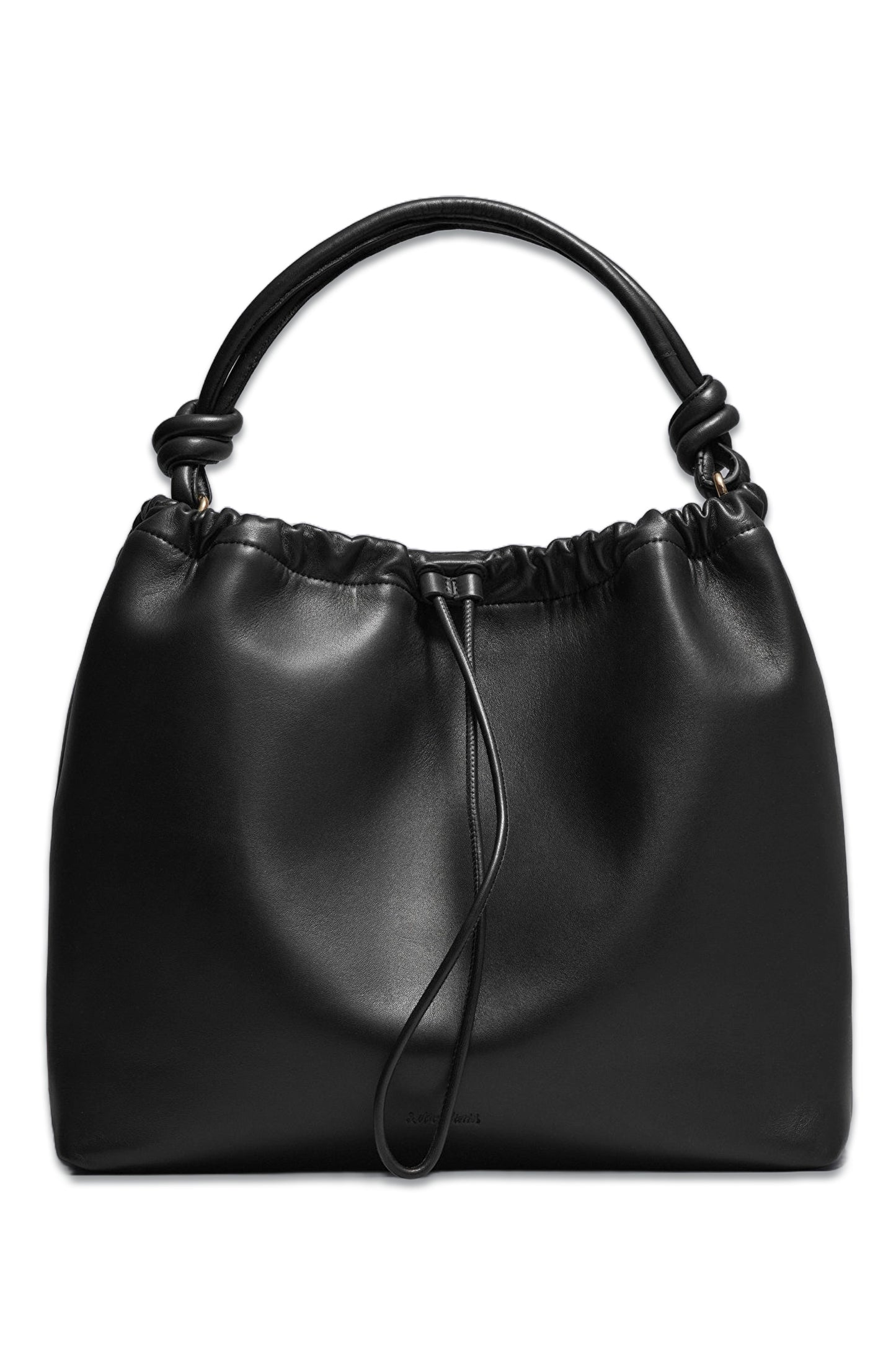 Leather Shoulder Bag In Black