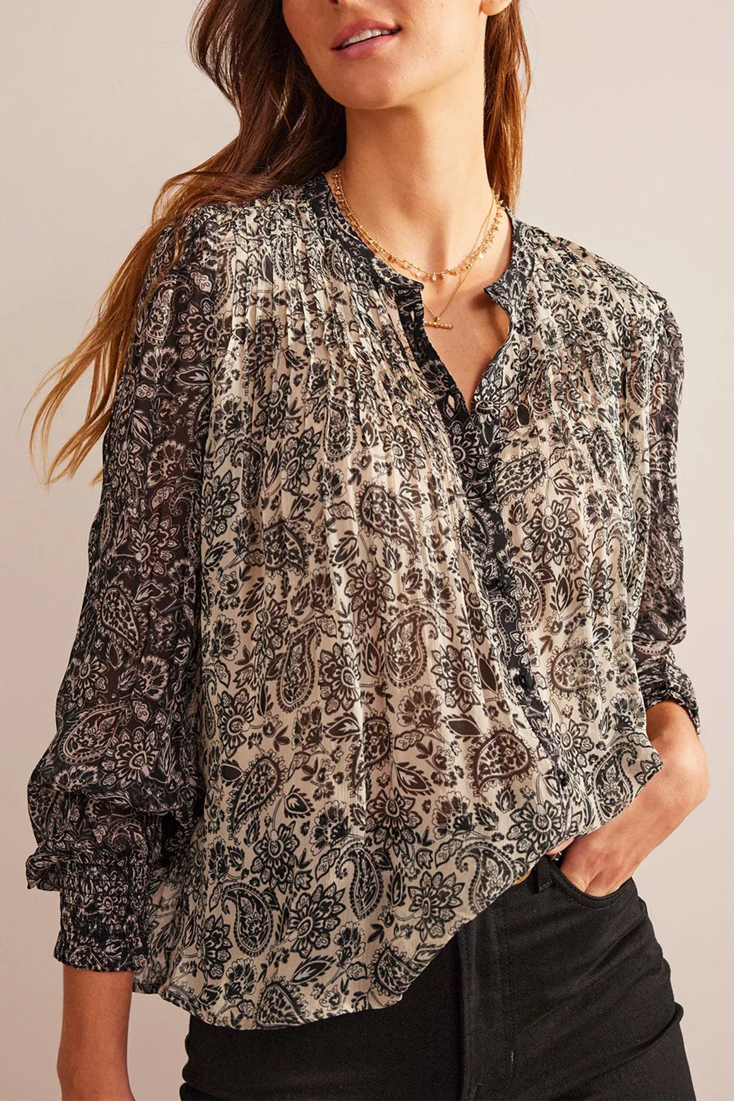 Isla Remix Pintuck Blouse
