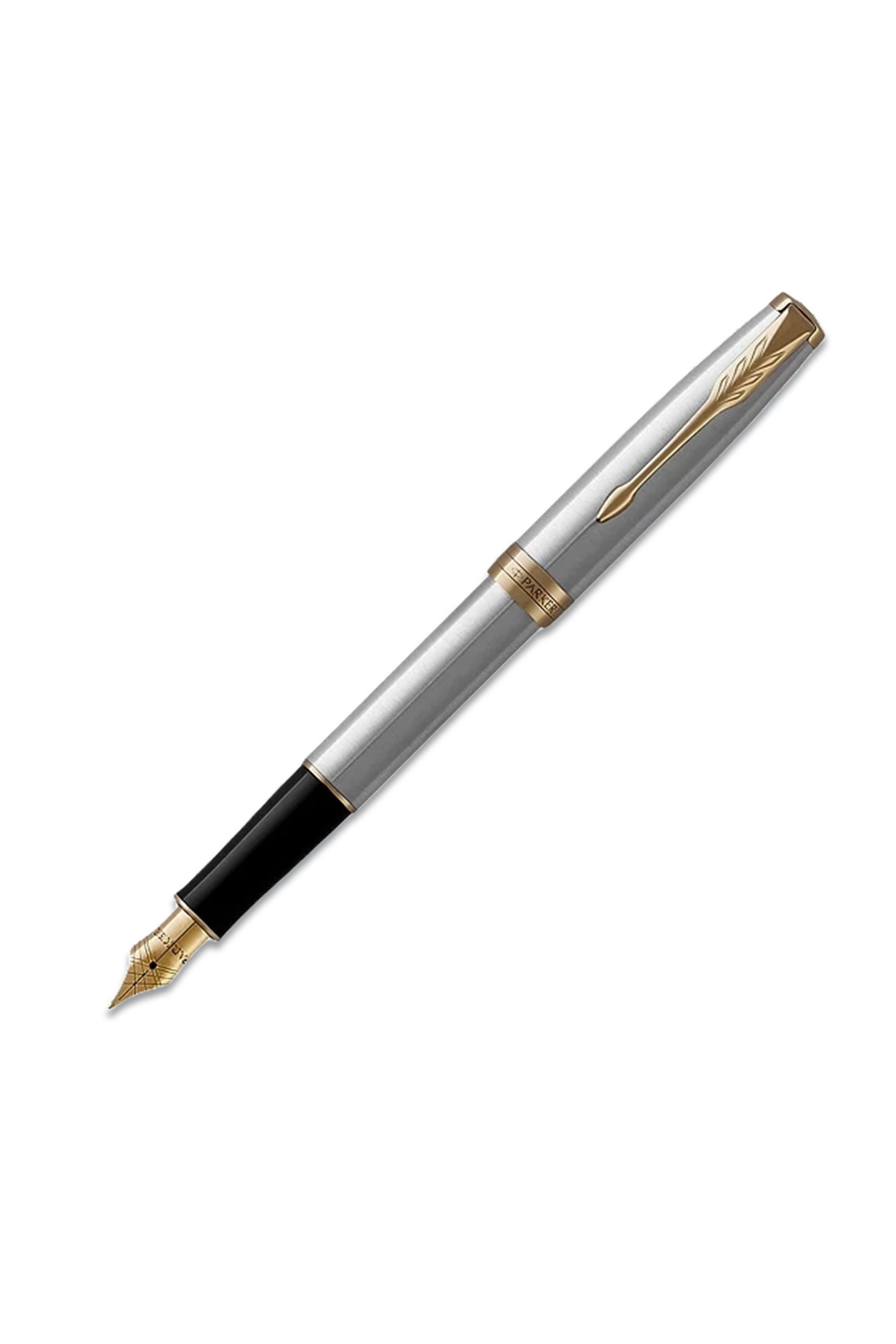 Sonnet Stainless Steel GT Fountain Pen, Silver/Gold