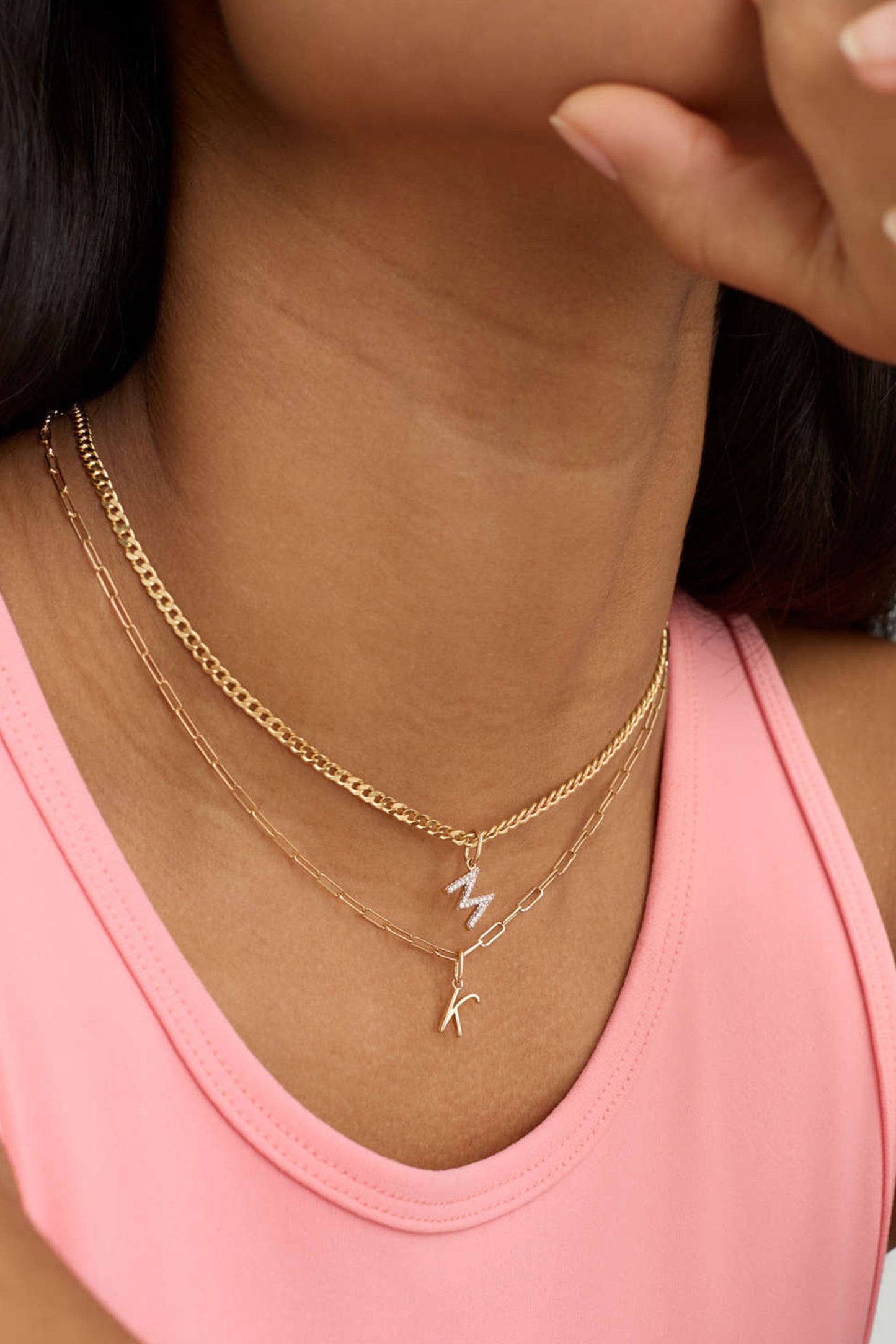 Diamond Letter Charm