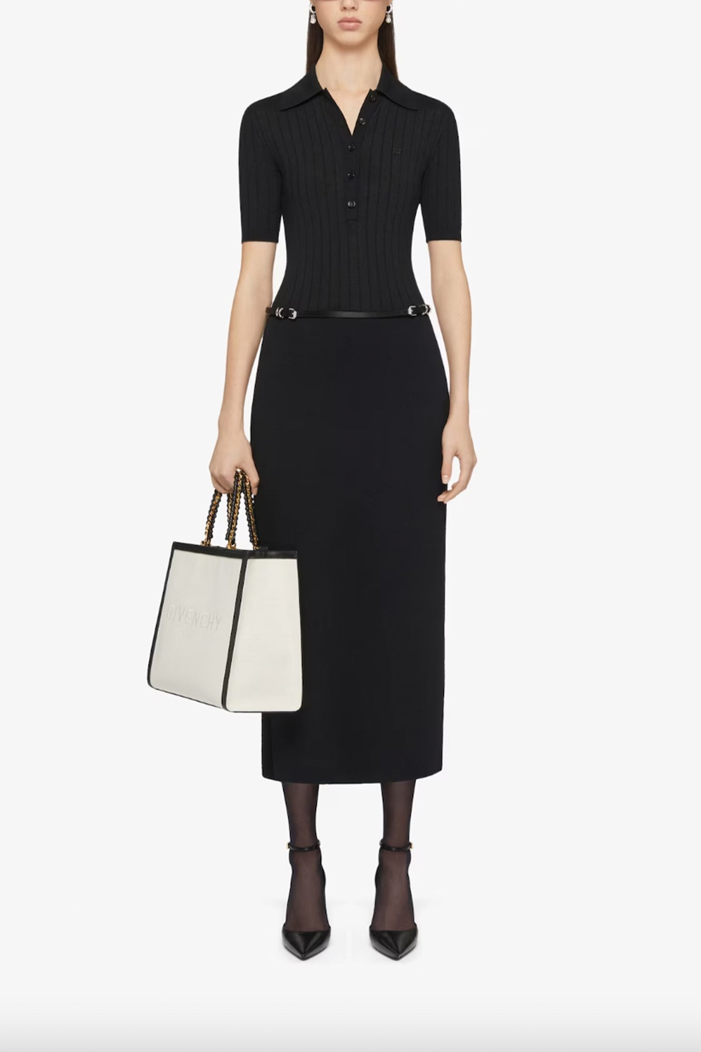 Voyou Polo Dress In Knit