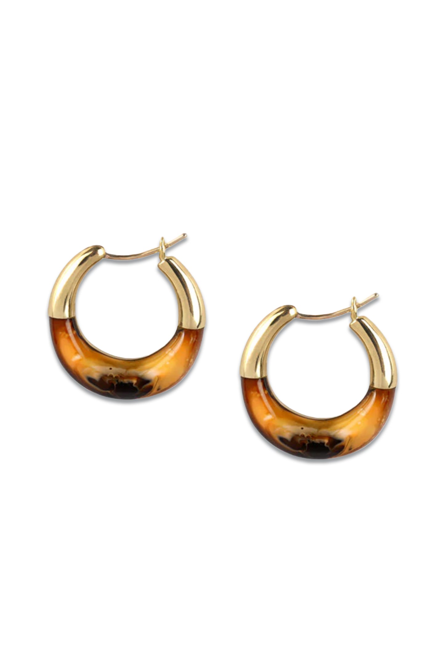 Small Horn Hoop Earrings