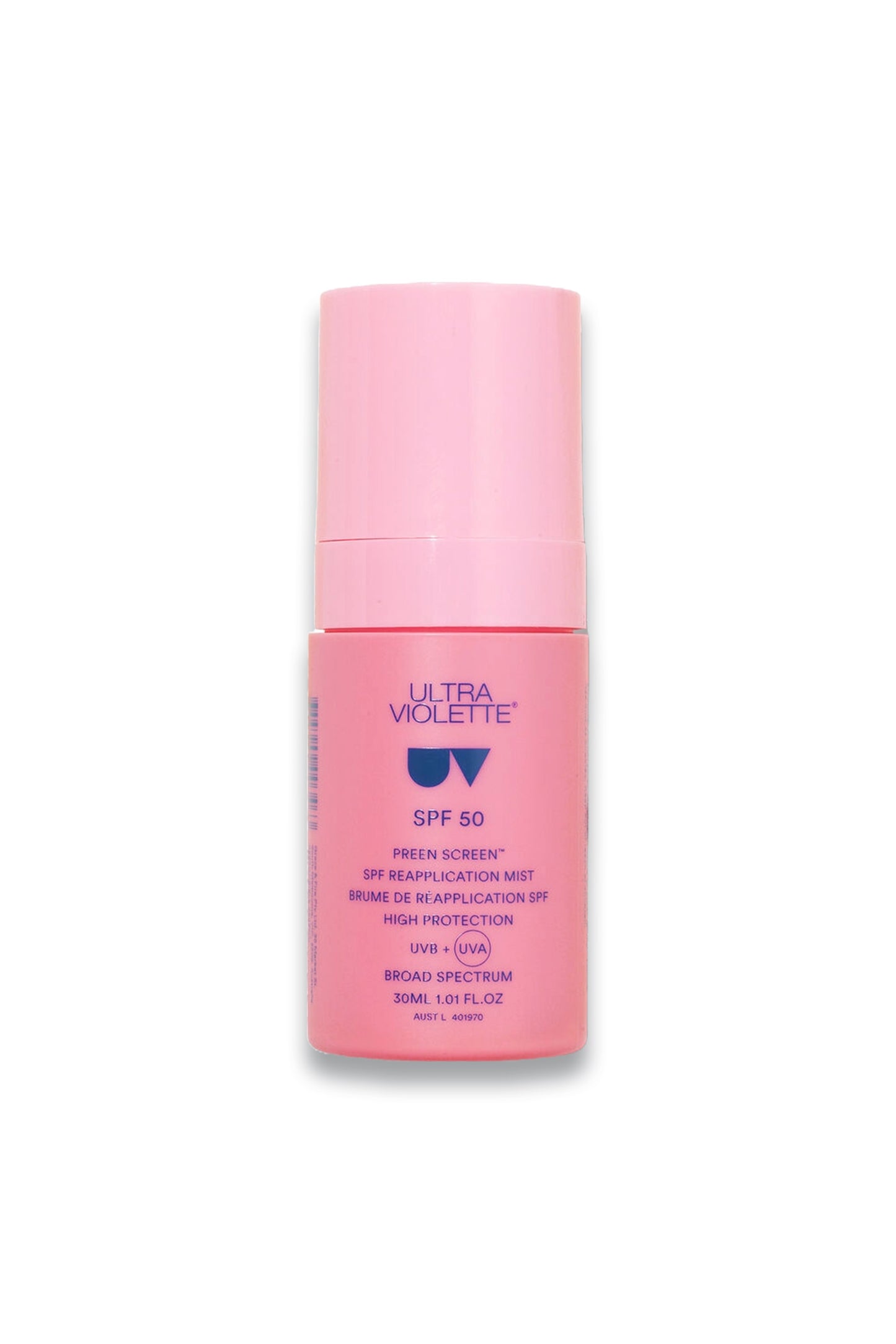 Preen Screen SPF50 Reapplication Mist Skinscreen™