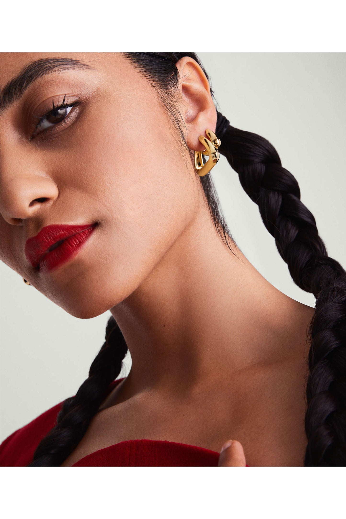Pyra Gold Large Hoops